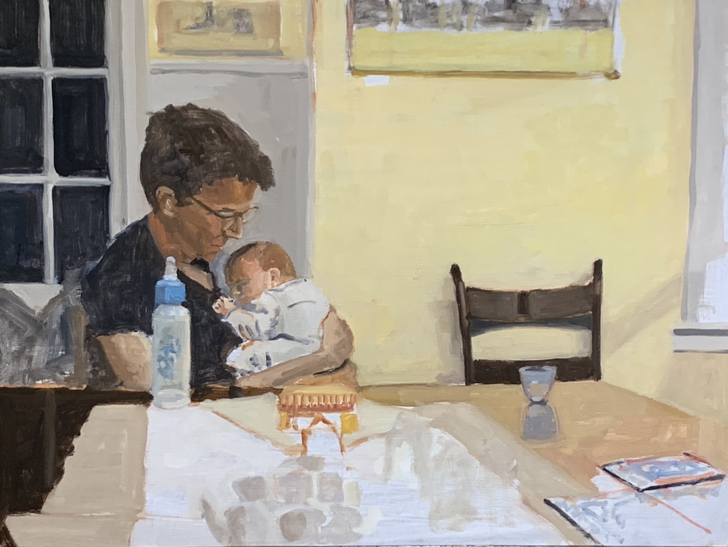 Blake Hurt, A Stopover For Many , oil on panel