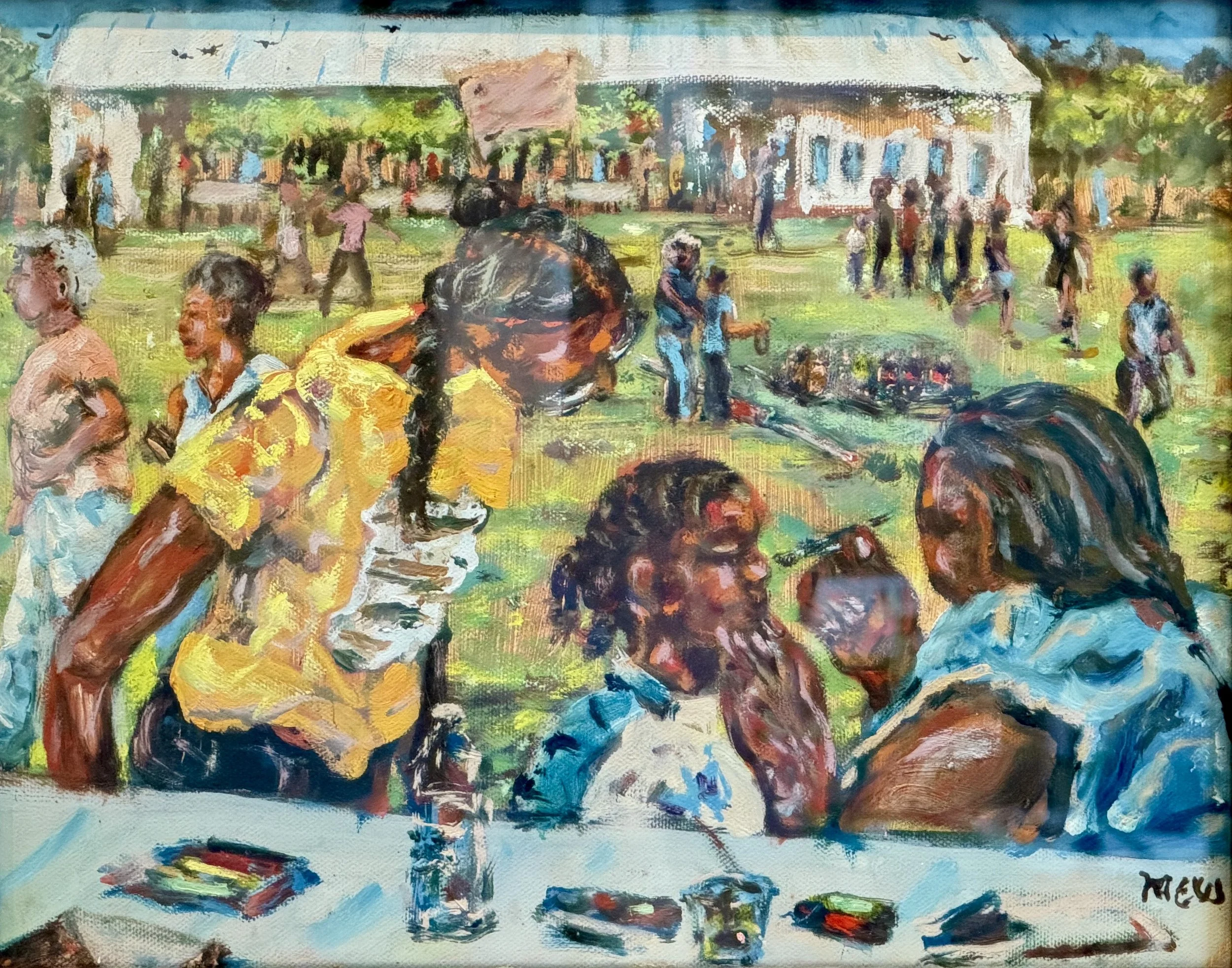 Michael E Williams,  Rose Hill Block Party 1 , oil on canvas
