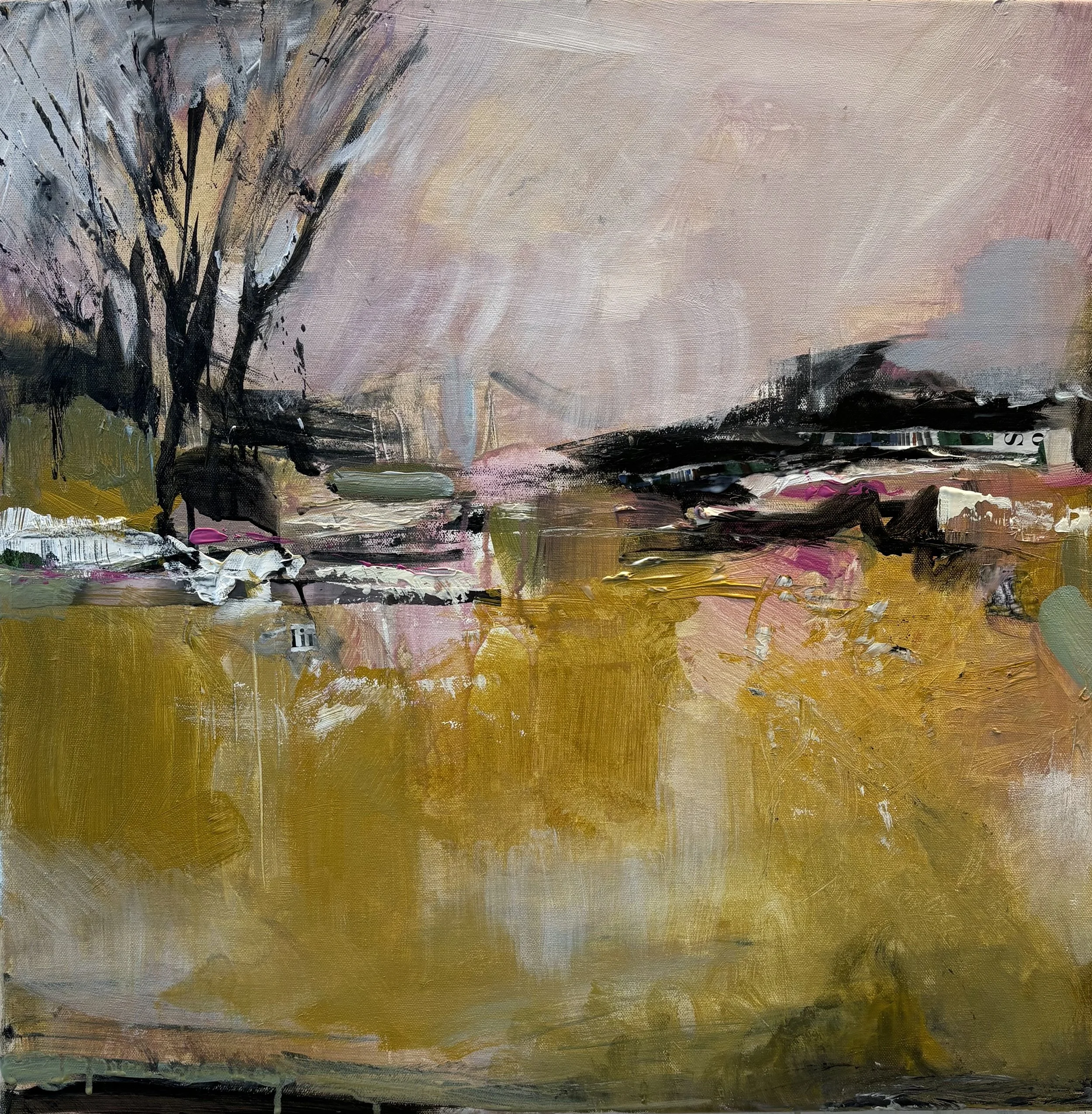 Lisa Macchi, Pink Light, Acrylic and mixed media, 24x24 in. $575