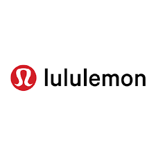 Lululemon logo with red emblem and black text
