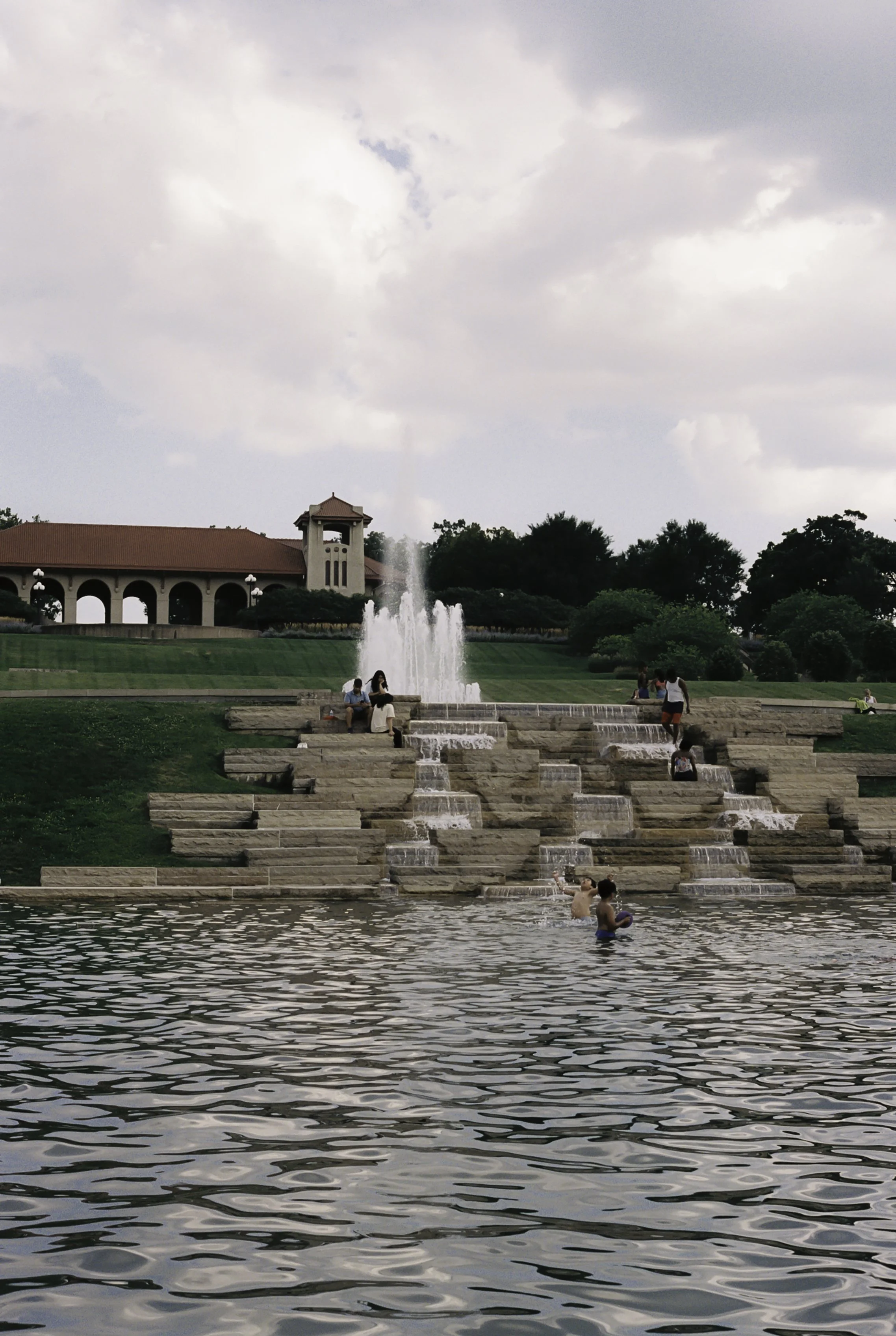 Kids playing in fountain at Forest Park.JPG