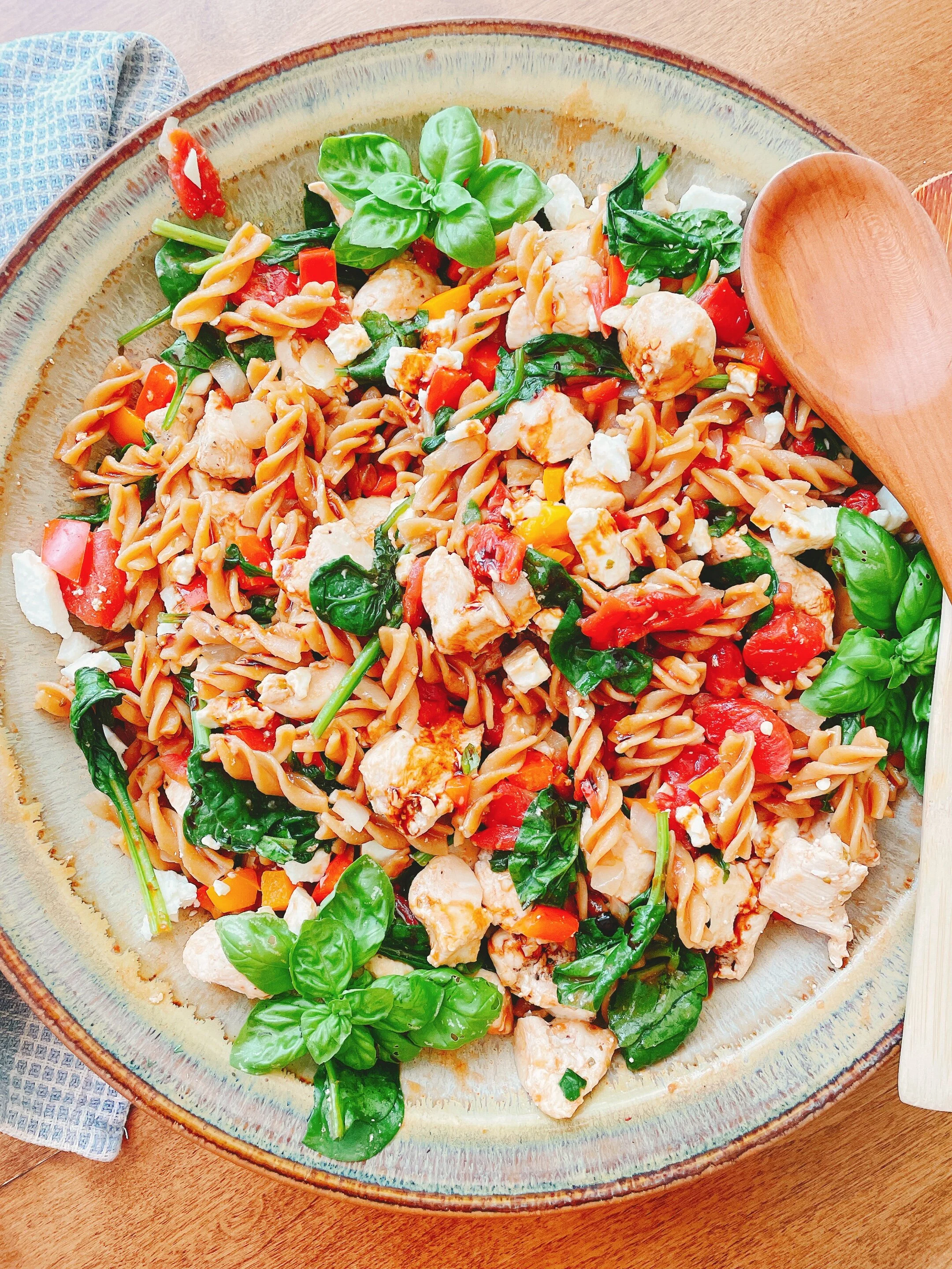 One Pot Balsamic Chicken Pasta