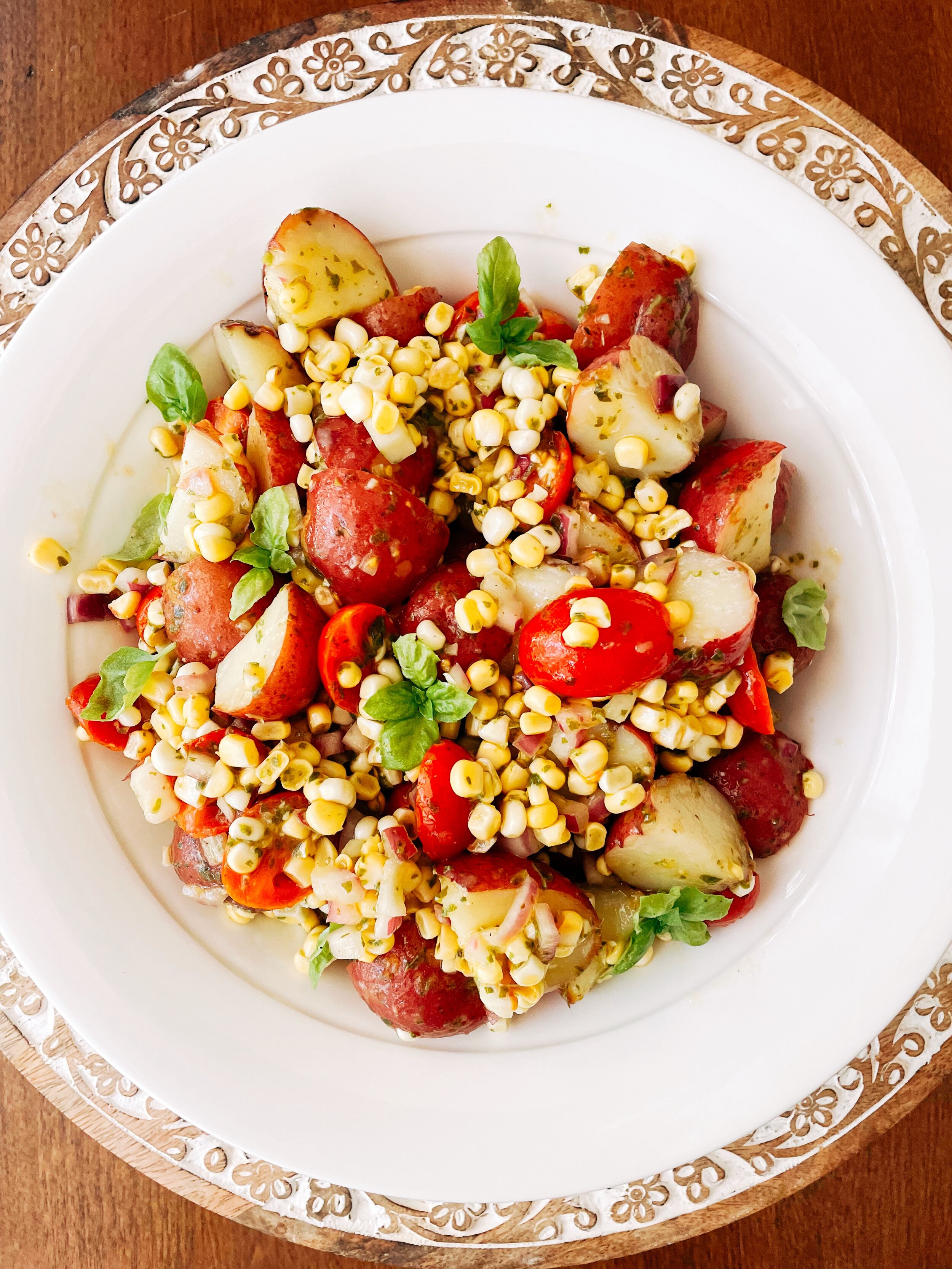 Herbed Potato Corn Salad