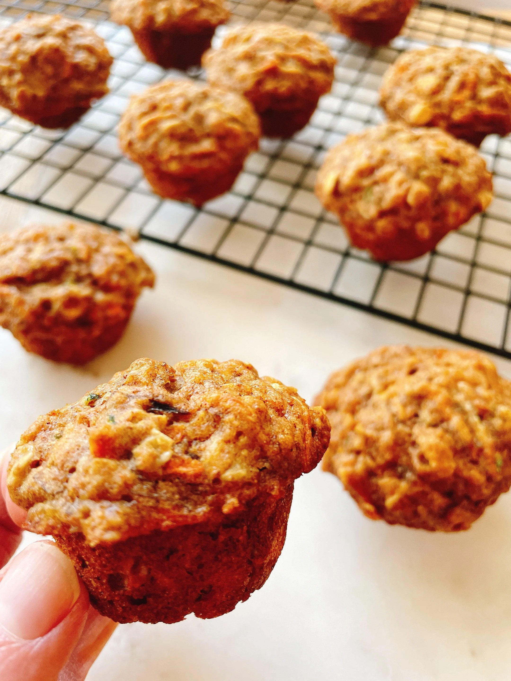 Fruit and Veggie Mini Muffins