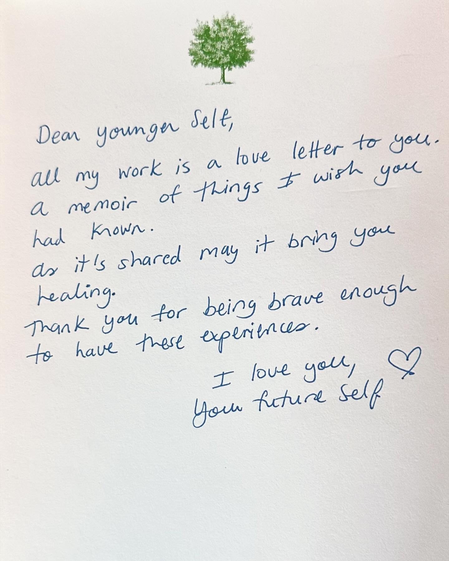 ALL my work is a love letter to my younger self, the one that tried everything to do with spirituality, but did not have the guidance, teachers or elders that knew what they were doing until much later in life. 

Everything I share is to help others 