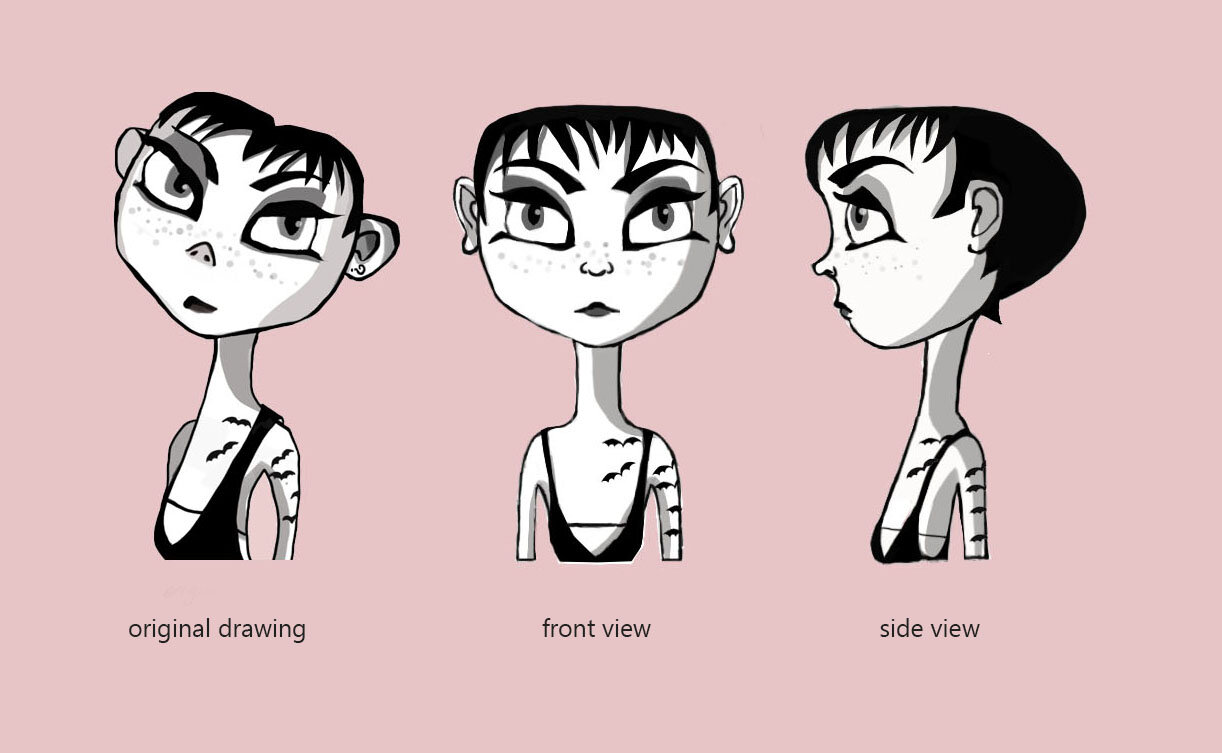 Bat Girl - Character development
