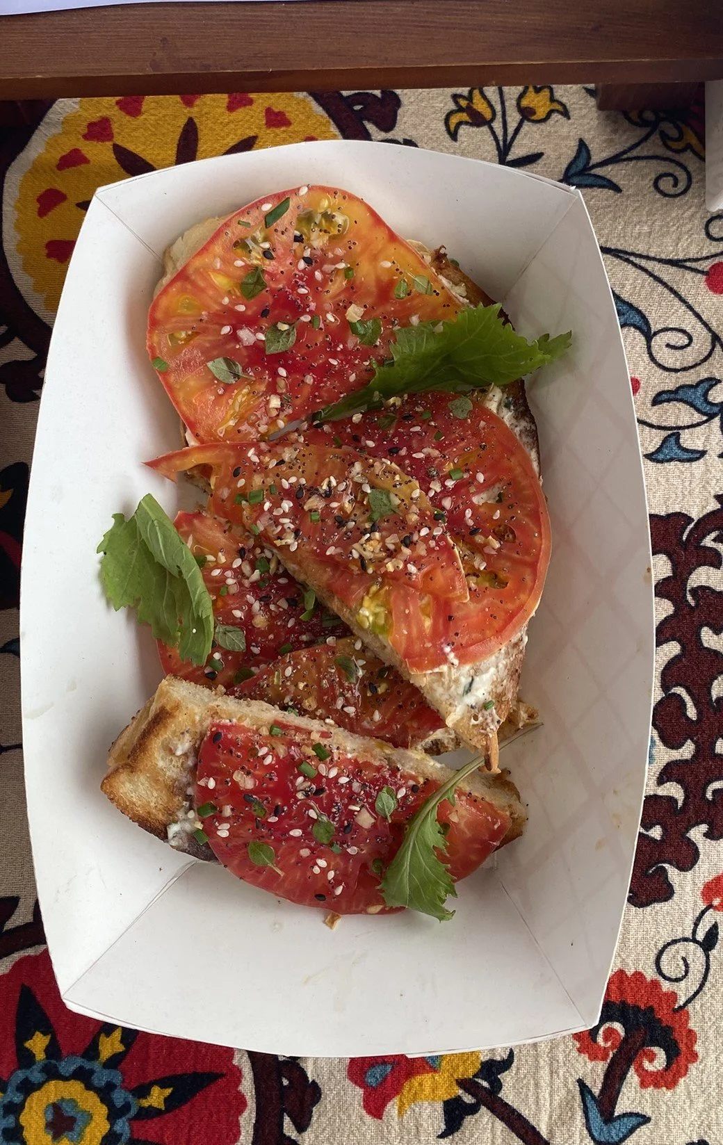 heirloom tomato toast