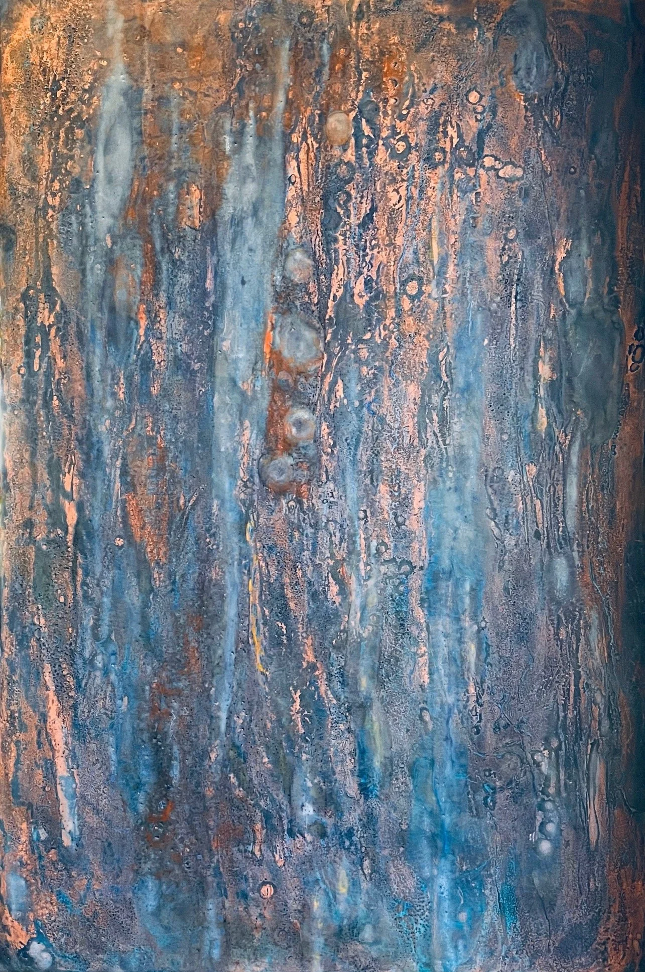 "Channel Country" Encaustic 60x90cm