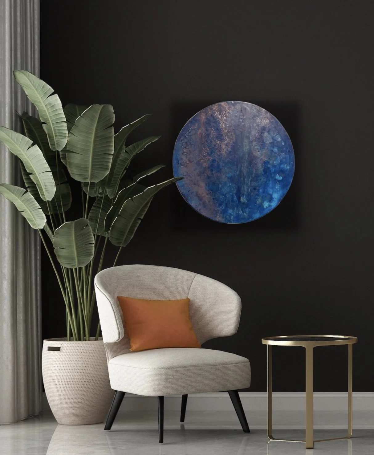 "Into the Blue" - hanging