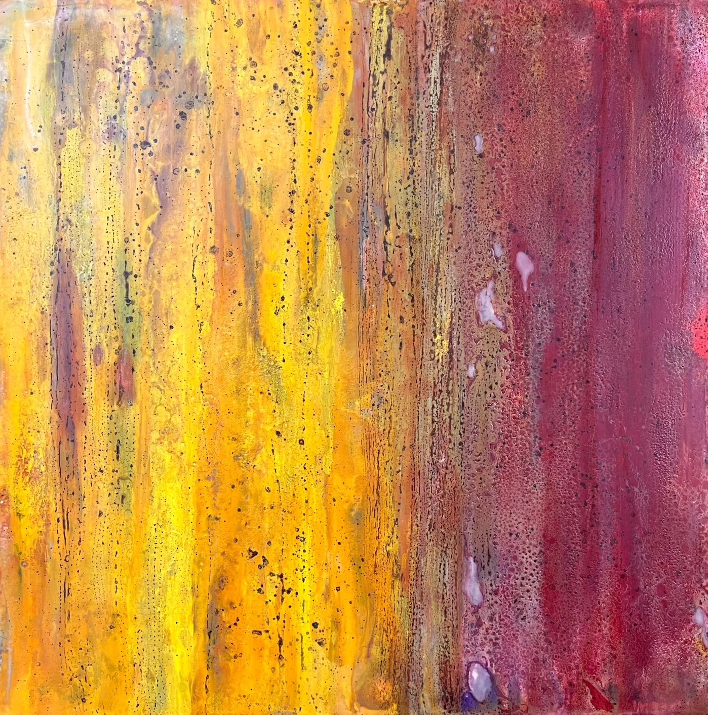 "MARGINAL" | Encaustic | 60 x 60cm. 2026
