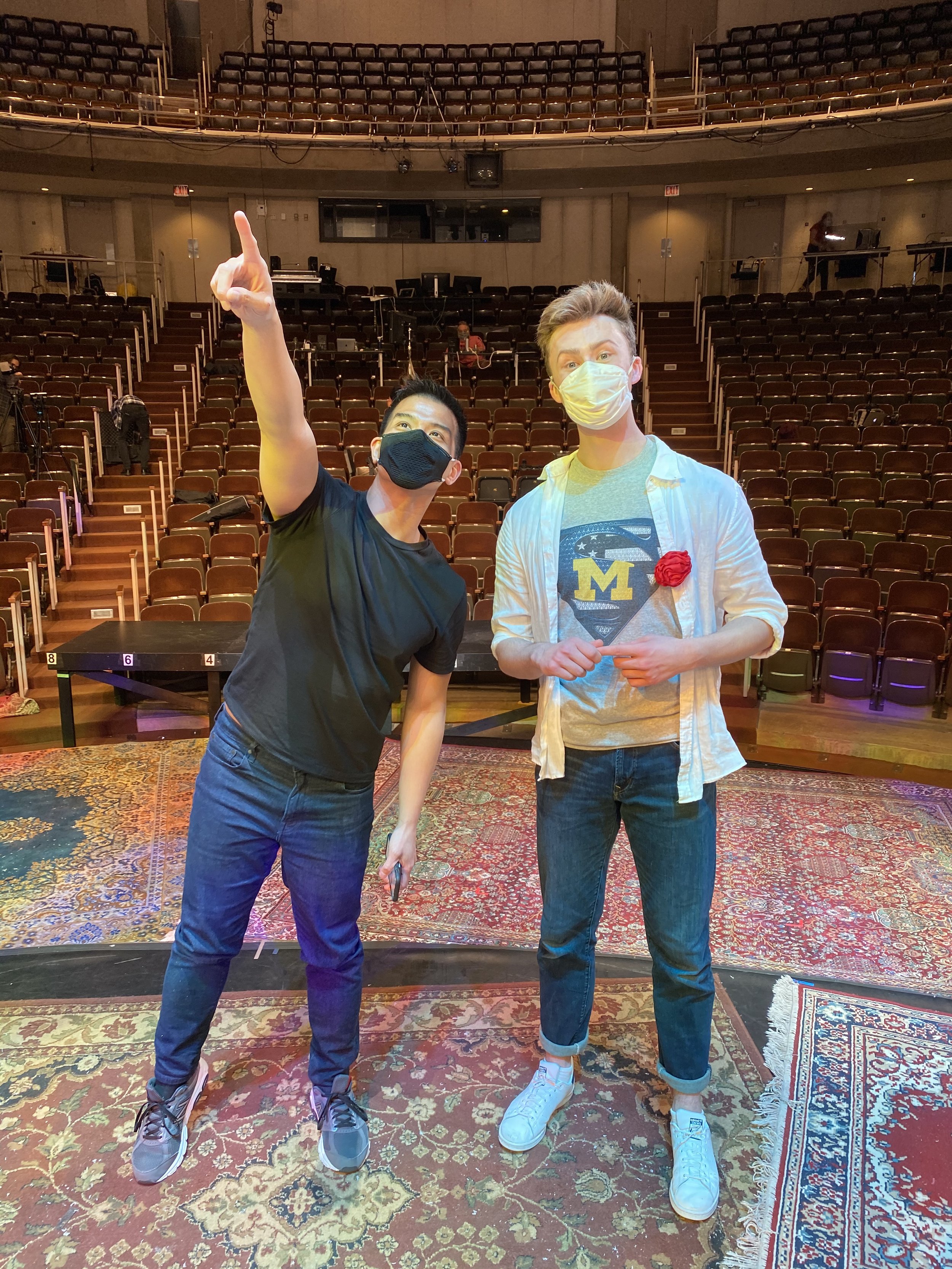 Jesus in GODSPELL at The University of Michigan, directed by Telly Leung