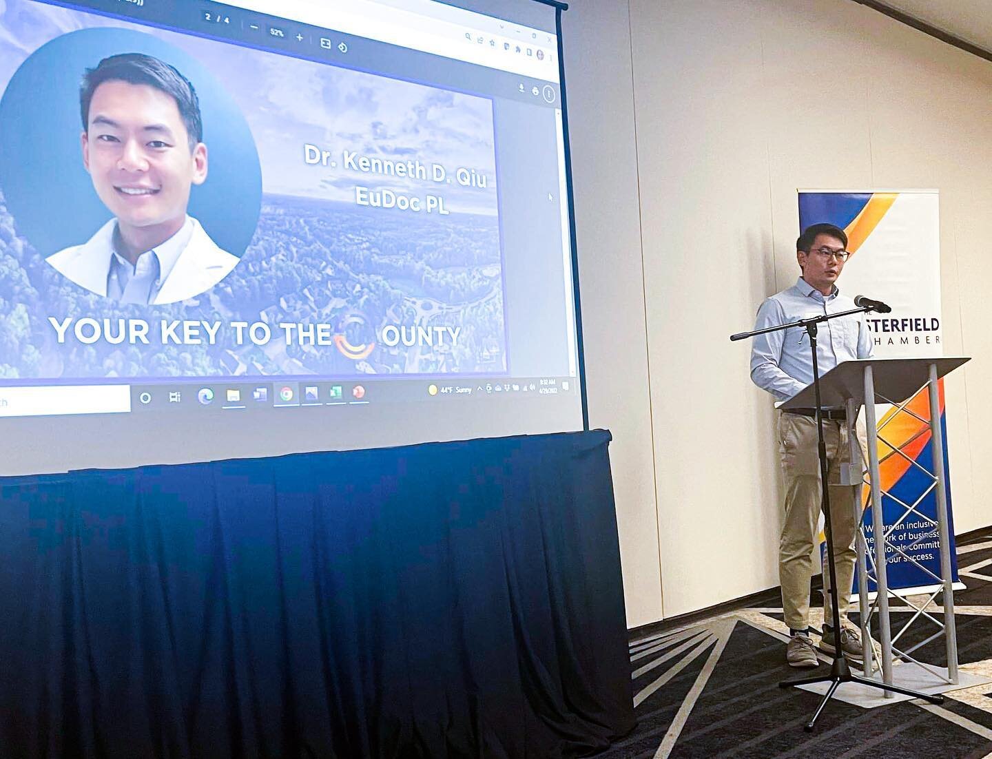 Dr. Q was invited to speak at @chesterfieldchamberva State of Healthcare event earlier today where he shared how our practice is improving healthcare for individuals and employers in @chesterfieldvirginia. He shared the podium with CEO of @bonsecours