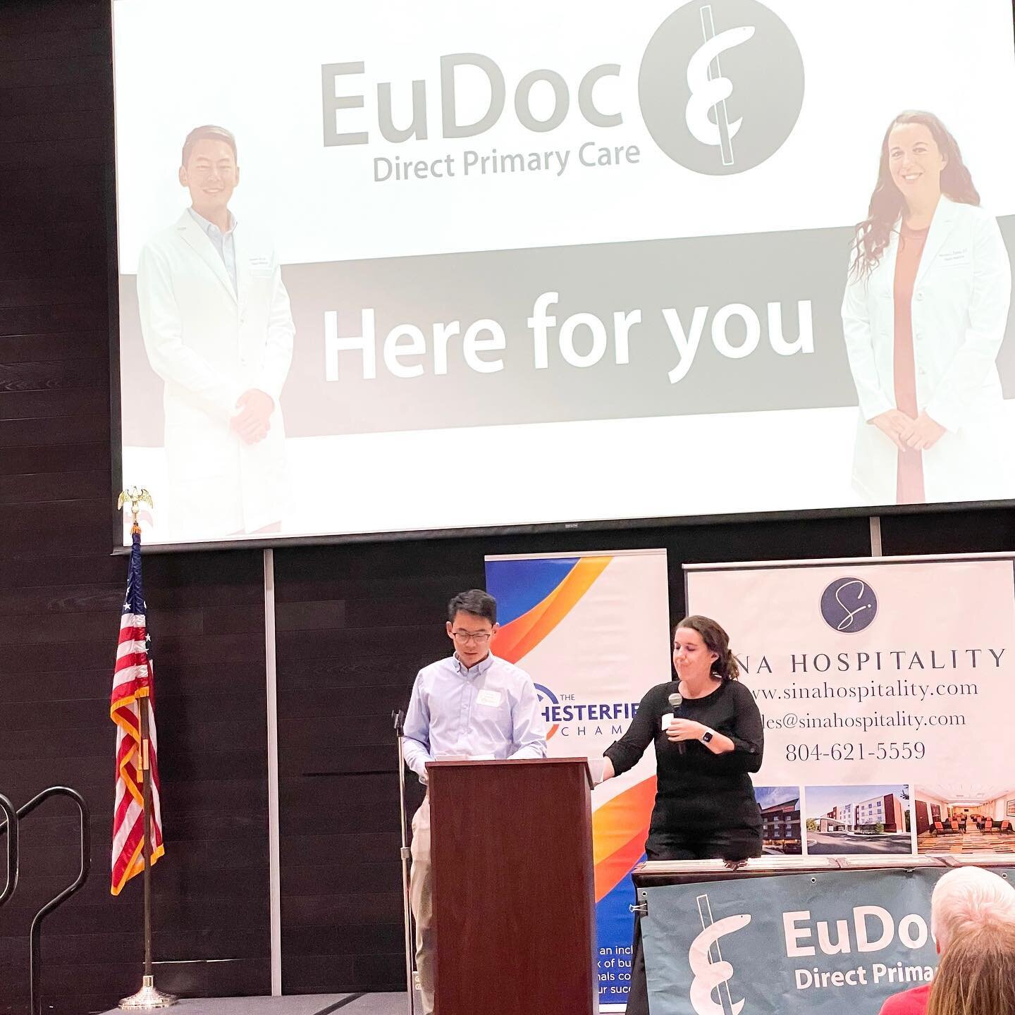 Last week Dr. Q and Dr. Keener had the opportunity to share our practice with @chesterfieldchamberva as the proud platinum sponsor of the July lunch. We were glad to have the opportunity to sponsor and always enjoy being part of the Chesterfield Cham