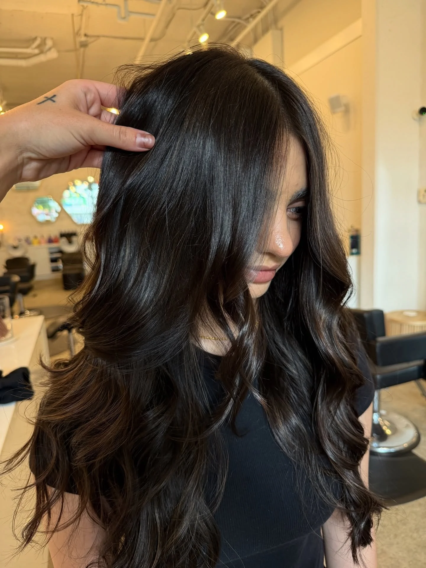 We are here for the dark side 🖤✨ 

Created by @sydneytaylor_stylist 
.
.
.
.
.
.
.
.
#brunette #brunettebalyage #hair #balayage #girl #longhair #beautiful #instagood #brunettegirl #photooftheday #hairstylist #haircut #haircolor #hairstyle #style #br