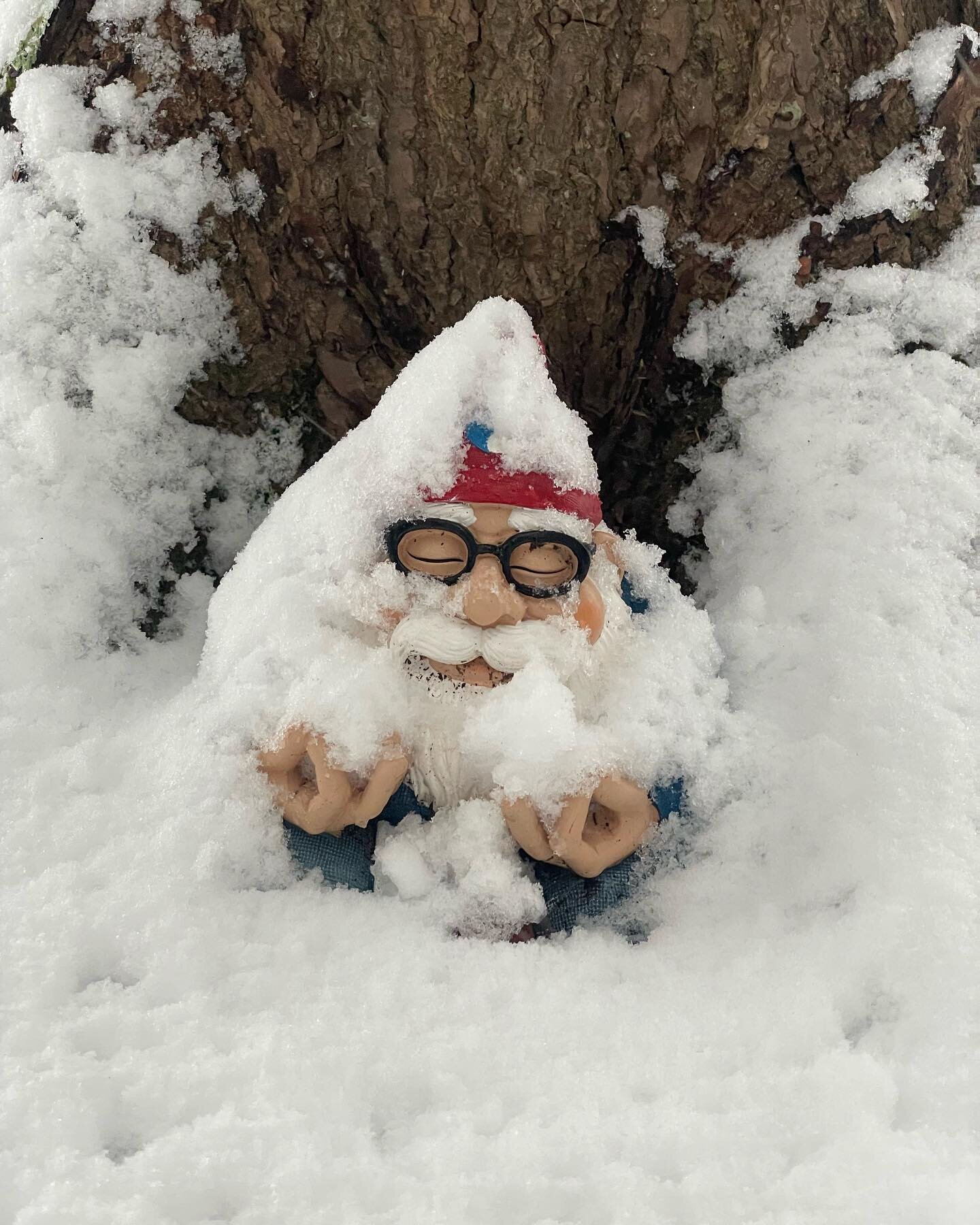 ☃️❄️ meditation in the snow ! ❄️☃️