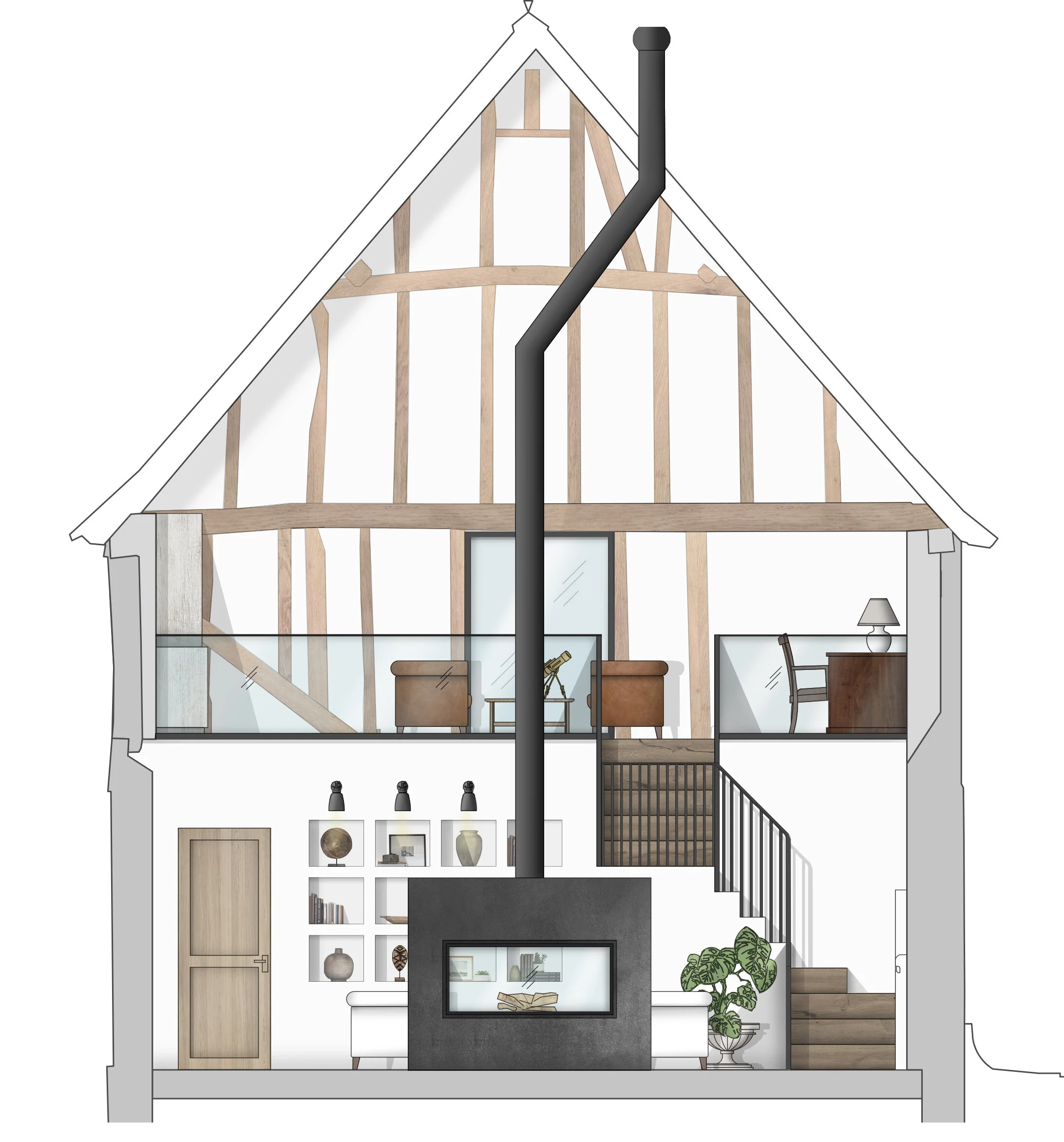 RYE END FARM The Barn - Elevation A.JPG