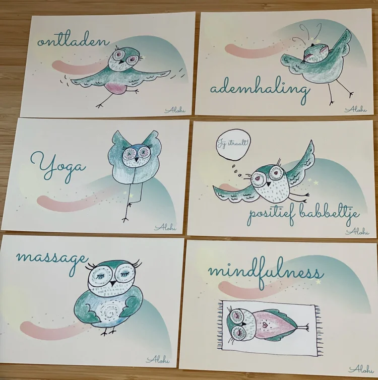 Alohi mascotte-kaartjes