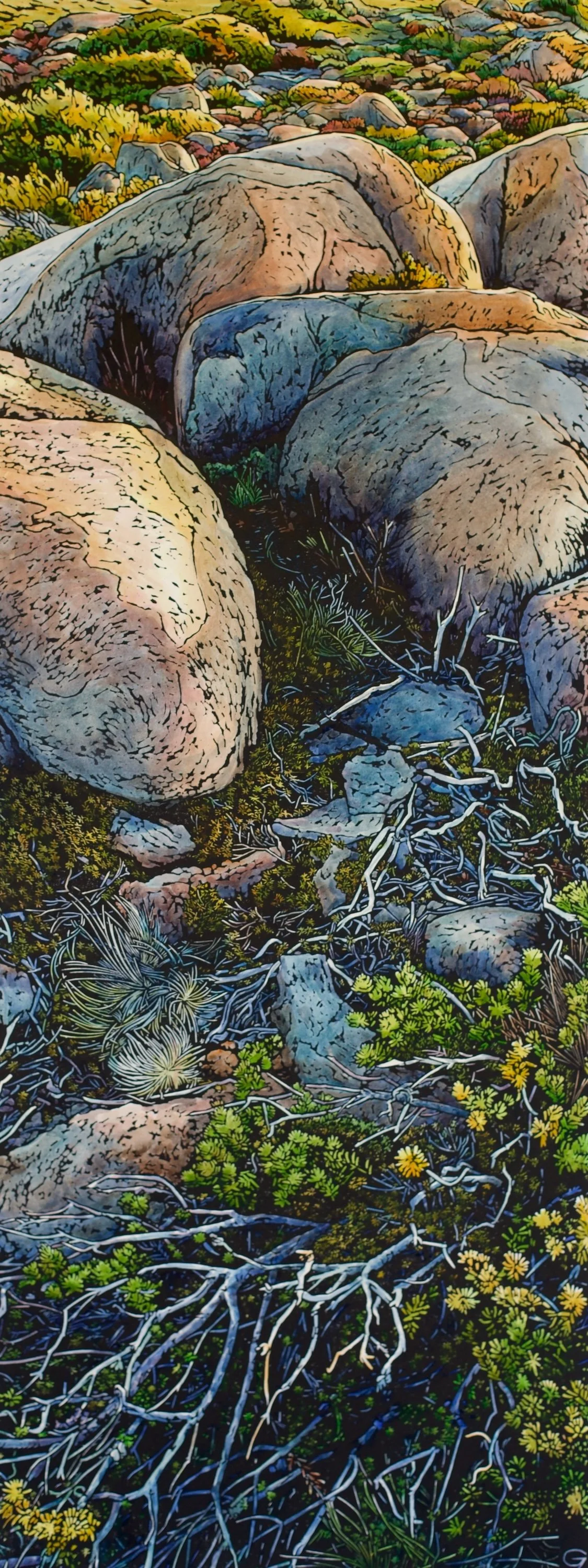 'Gilded'  82 cm h x 30 cm w