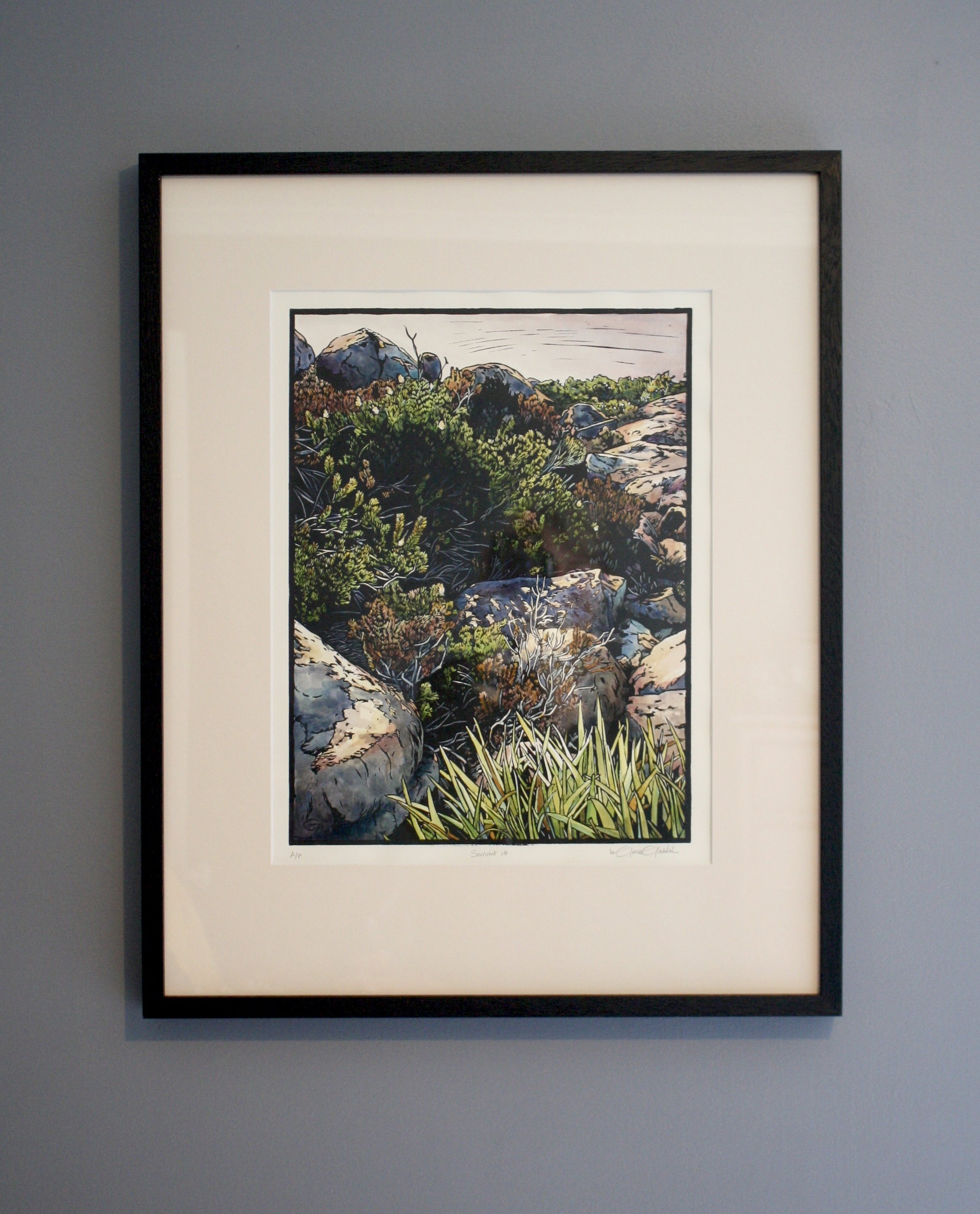 Grace Gladdish Tasmanian Artist linocut