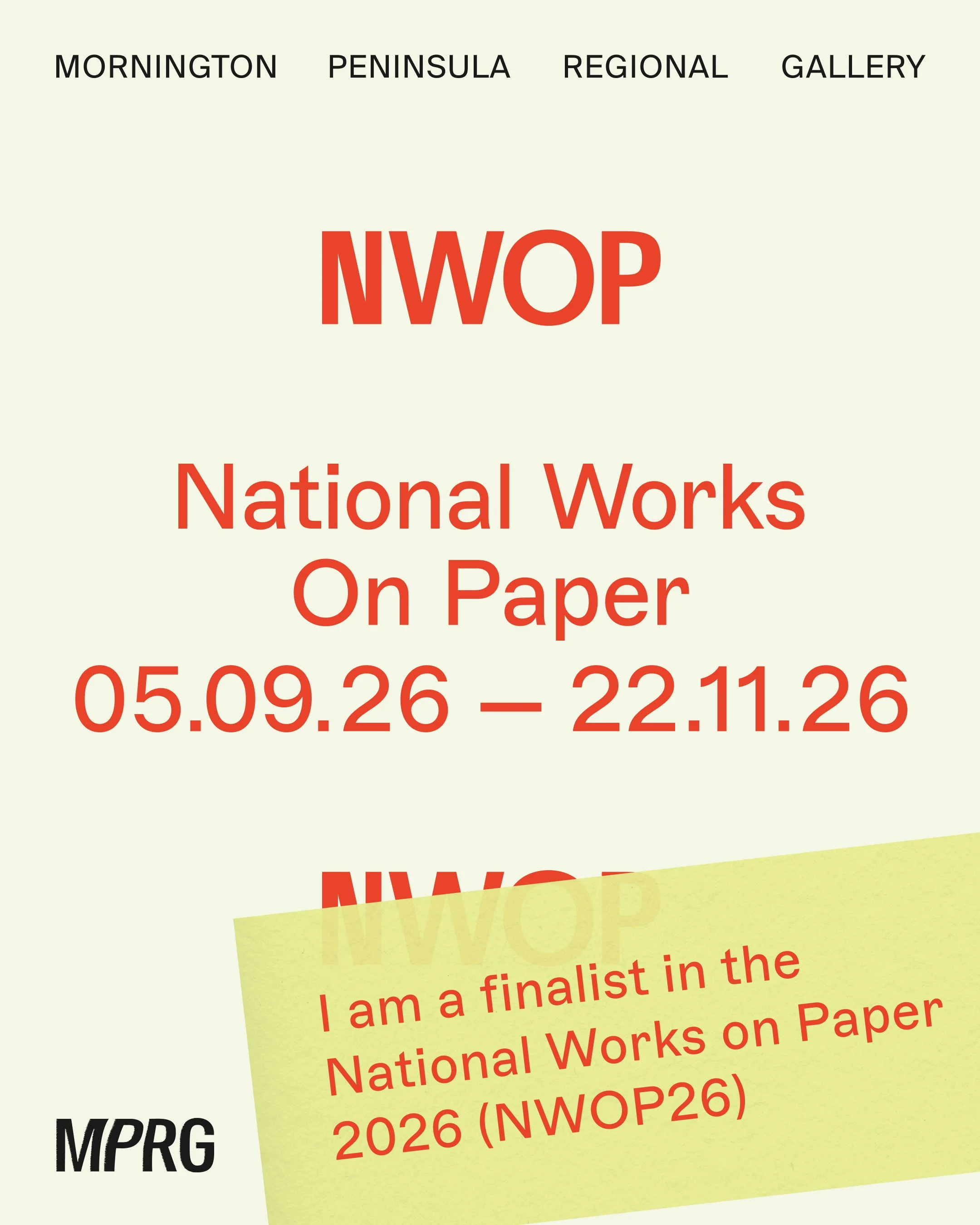National Works on Paper Finalist