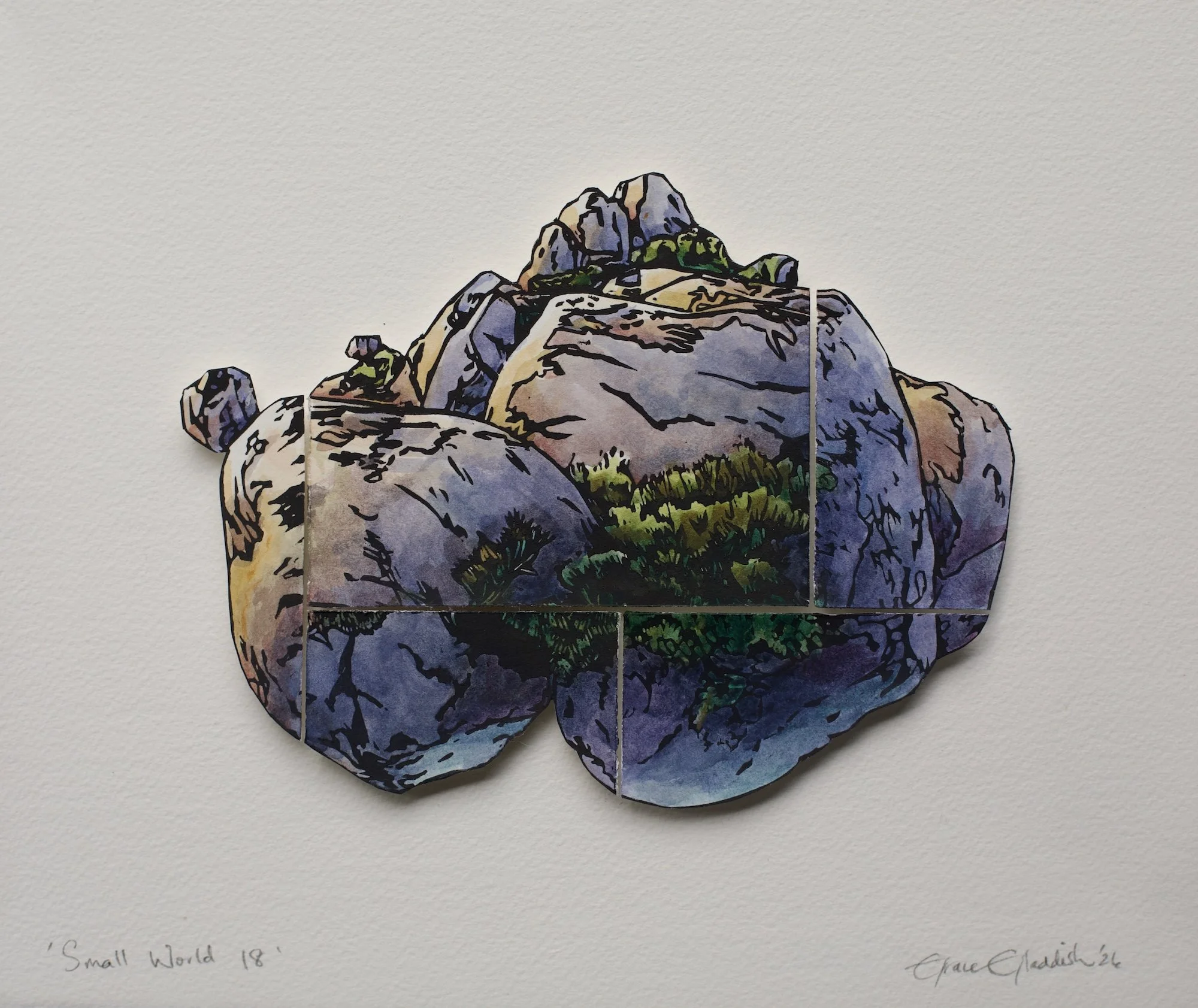 Small World 18  2026  
24.8 cm h x 29.3 cm w
Available Unframed