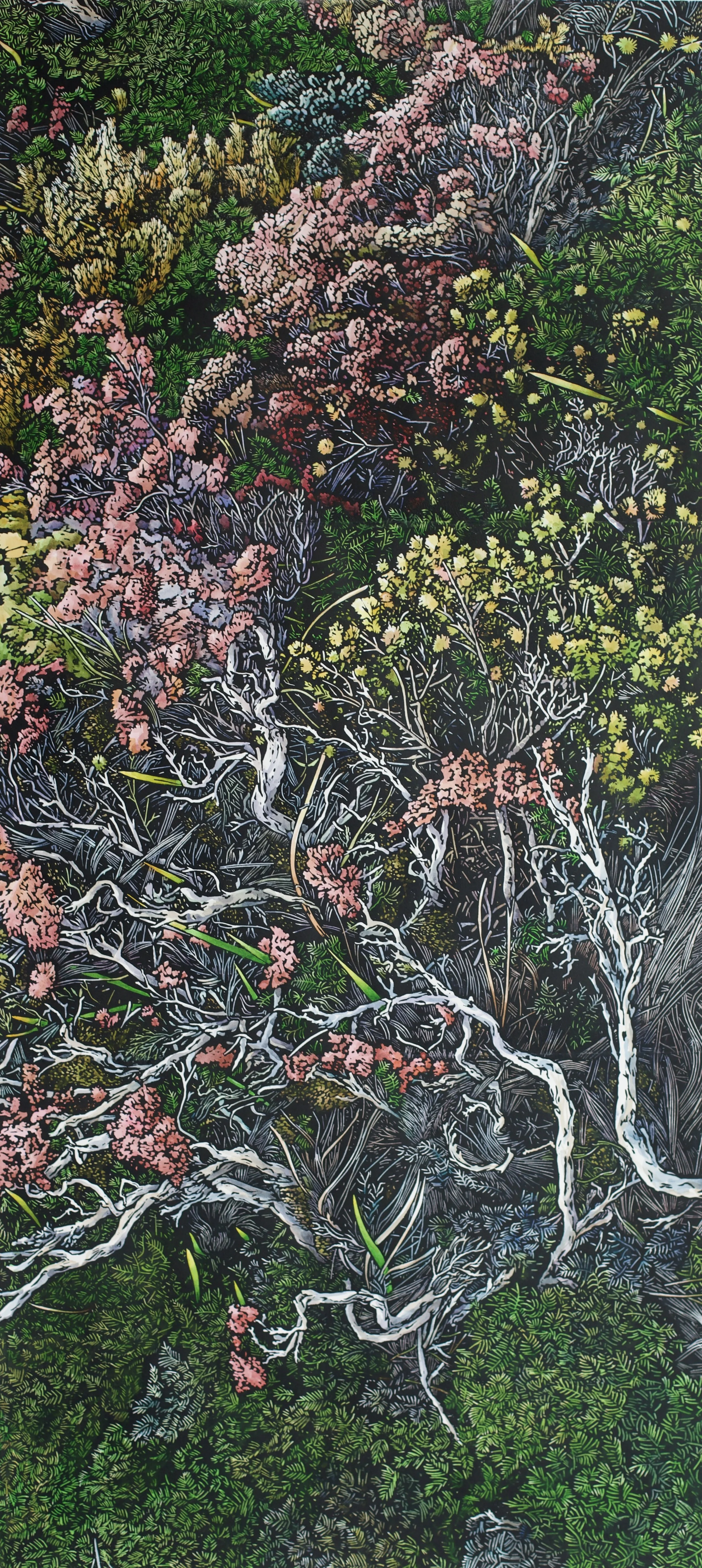 'Moorland Tangle' 2024
90 cm h x 40 cm w
Edition of 6