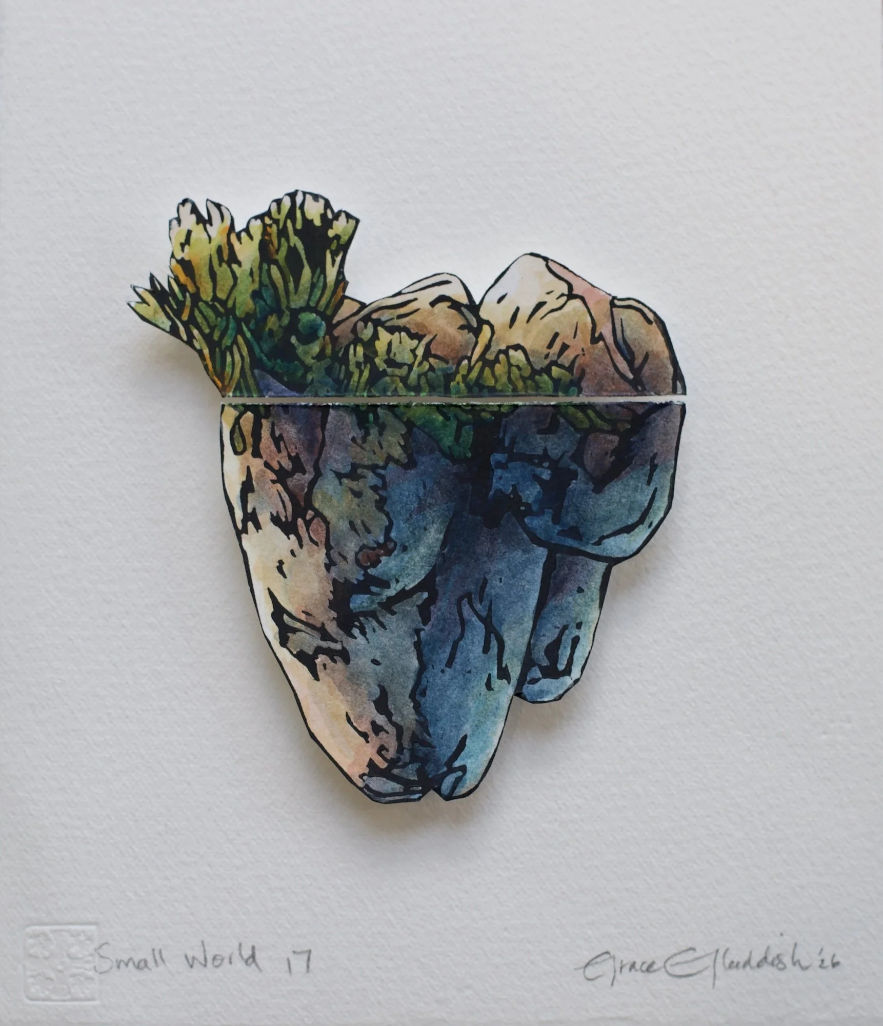 Small World 17  2026  
20 cm h x 17 cm w