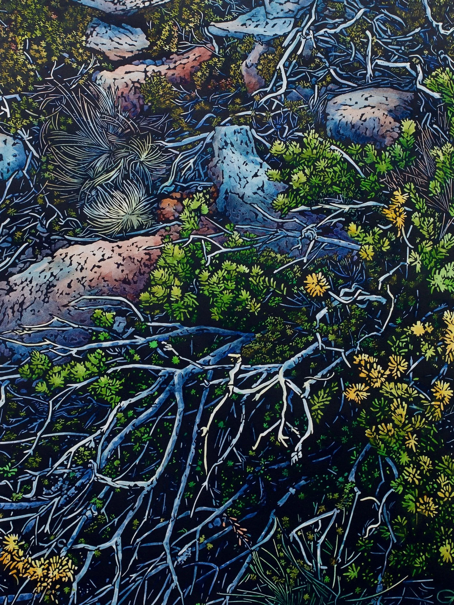 'Substrate'  40 cm h x 30 cm w  SOLD