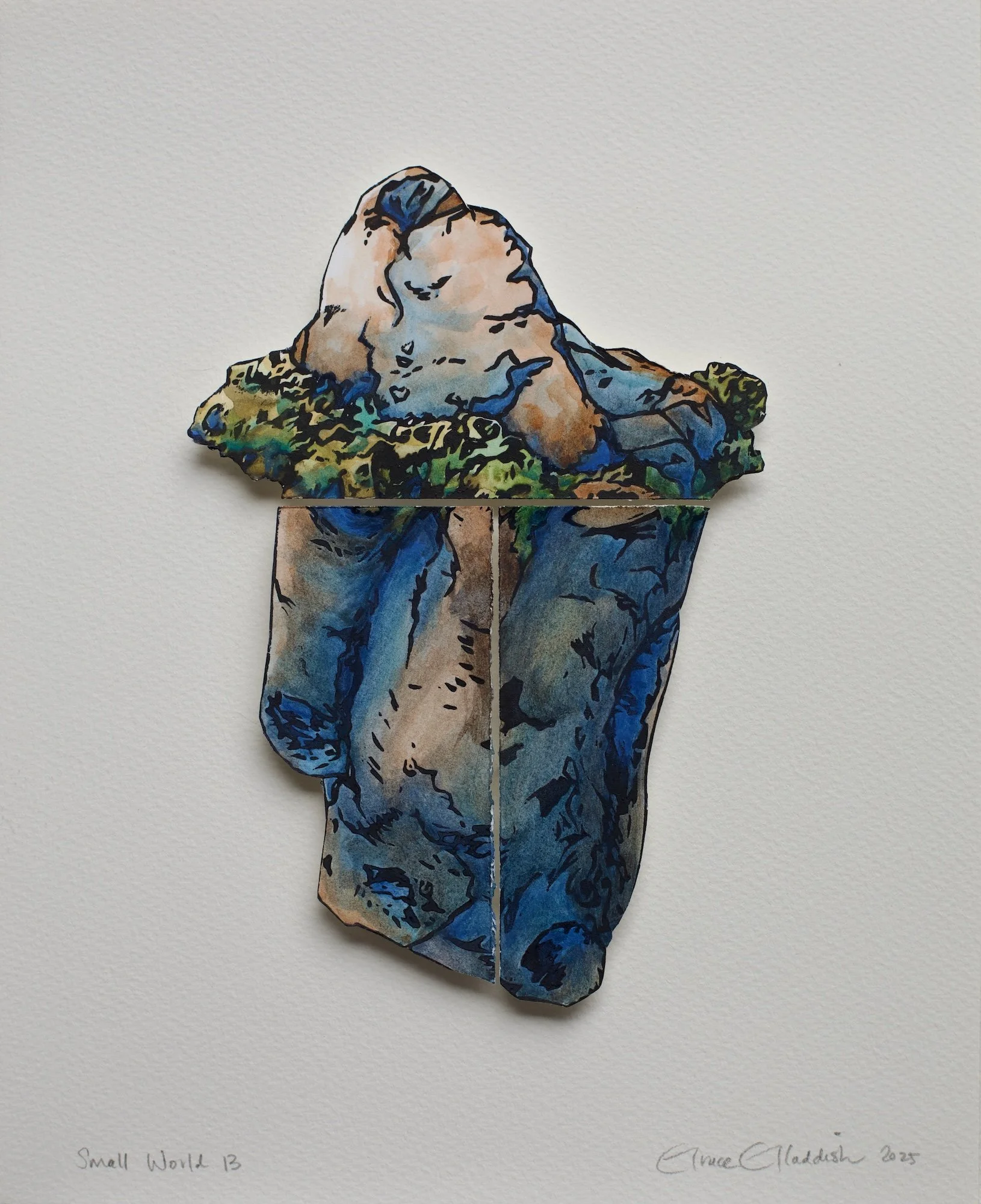 Small World 13 2025      	SOLD	
29x24cm
Elevation 2025