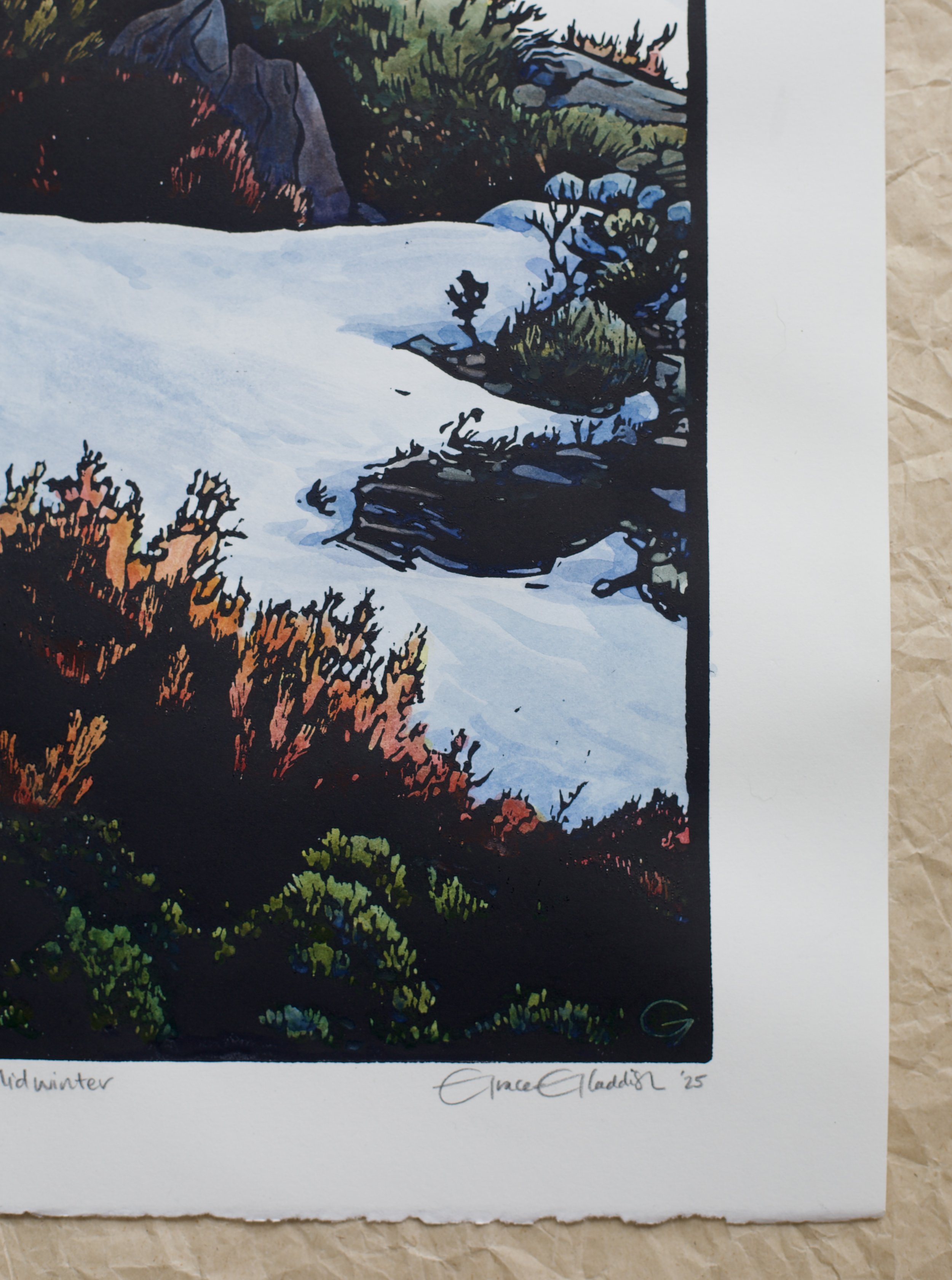 Grace Gladdish Tasmanian Artist alpine landscape