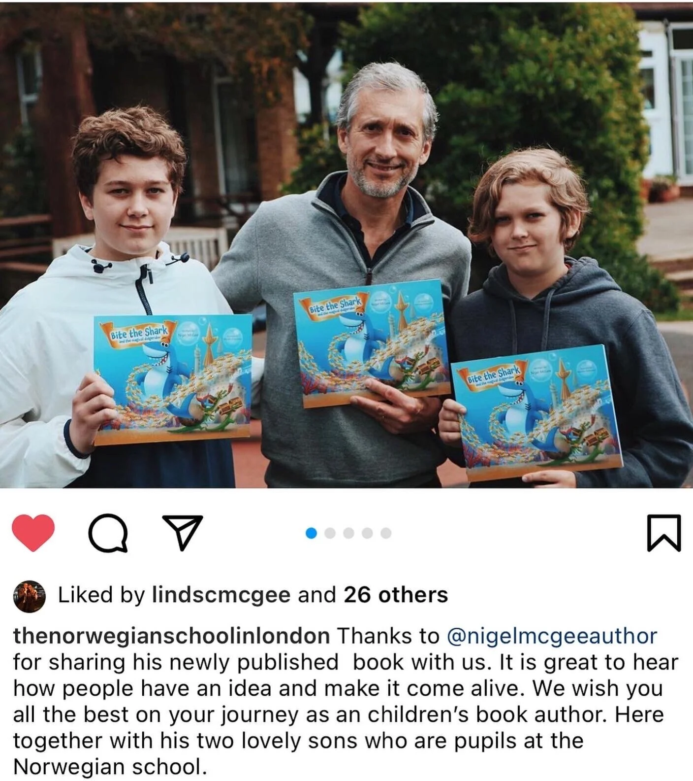 Thank you to The Norwegian School in London🙏🙌✍️🇳🇴🙌🦈