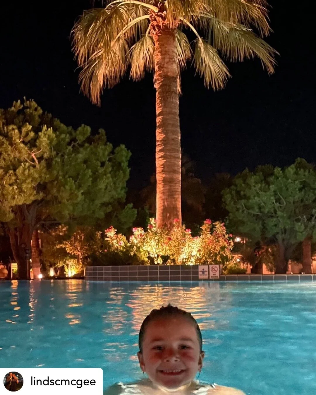 Night swimming! ❤️