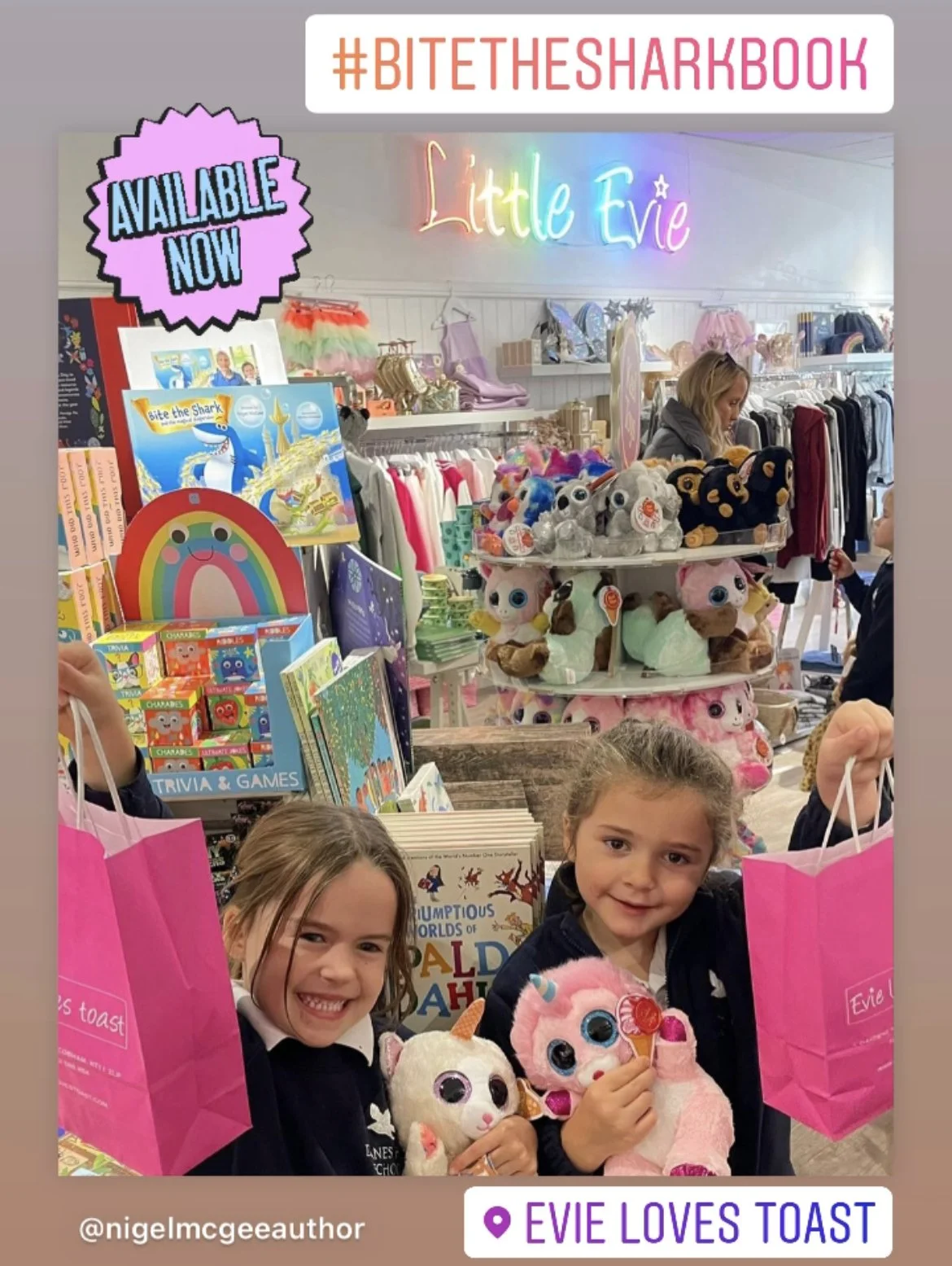 Available now from Little Evie!