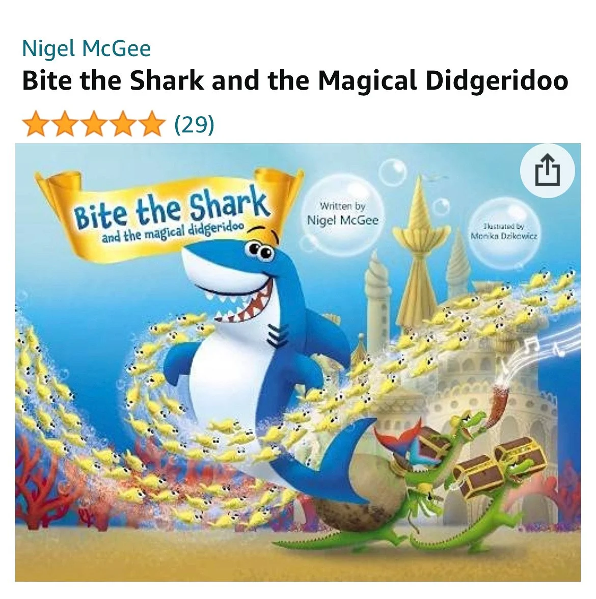 Bite is steadily swimming towards the goal of 100 Amazon reviews 🦈💙💜💯🎯