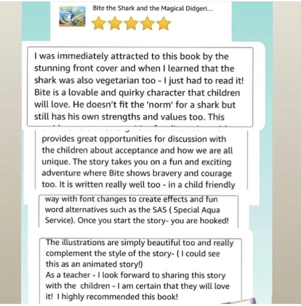 Check out these wonderful ⭐️⭐️⭐️⭐️⭐️ reviews!