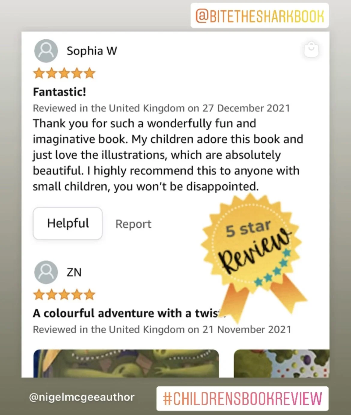 Thank you for another⭐️⭐️⭐️⭐️⭐️ wonderful Amazon review! 🙌🙏🦈💙💜