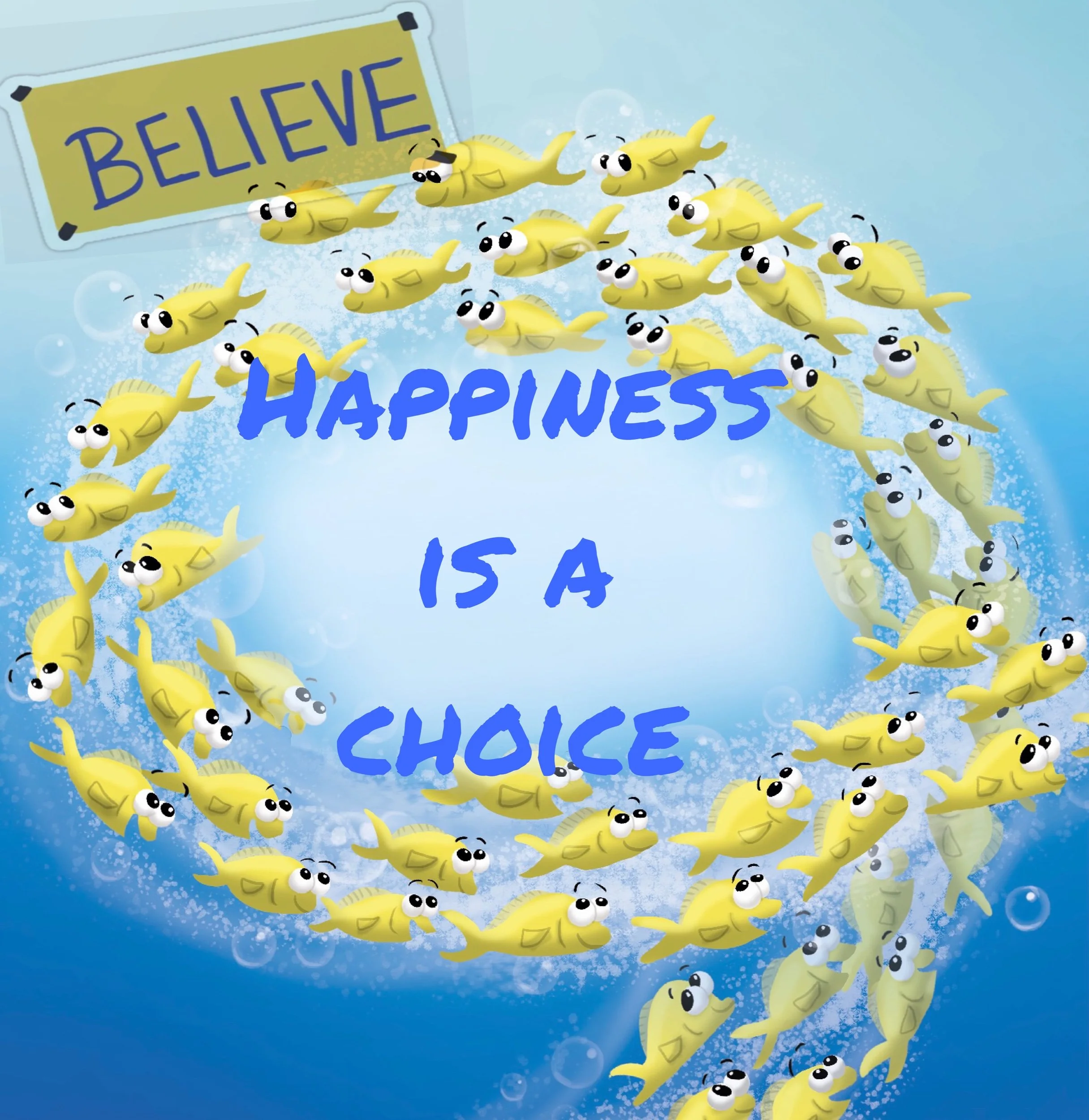 Bite says, “Happiness is a choice”