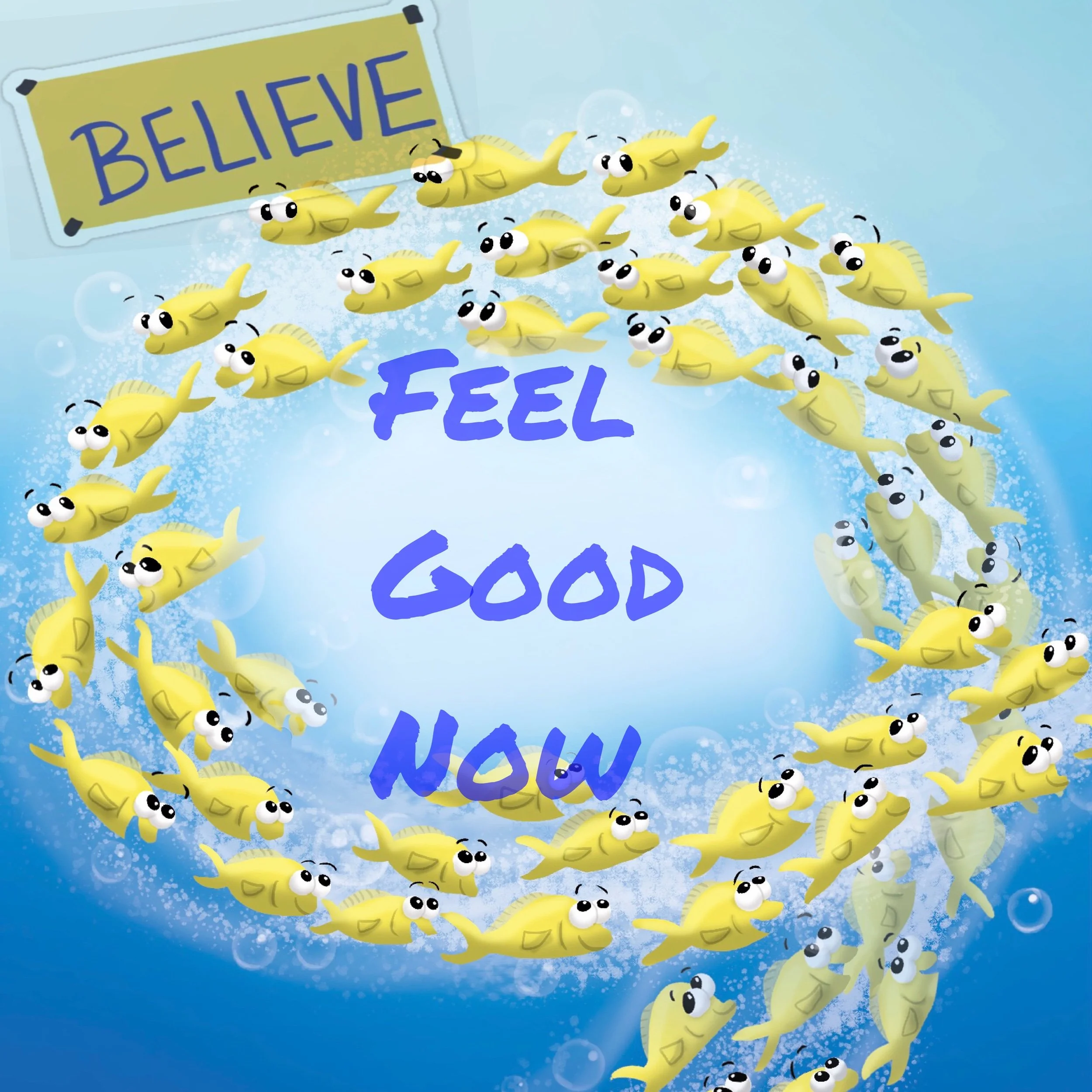 Bite says, "Feel good, now" 🦈🐠🐠🐠💙🙏🙌