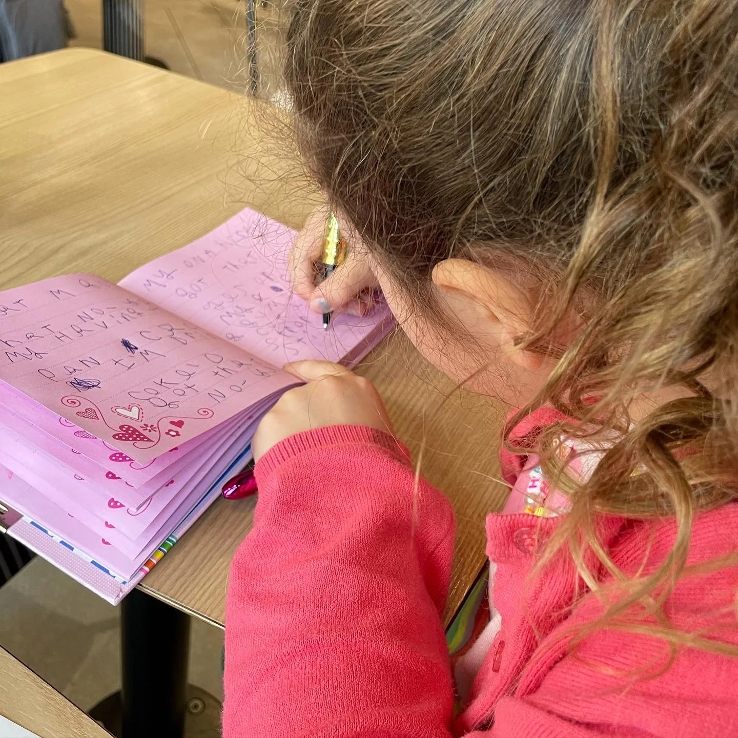 The making of a young writer!