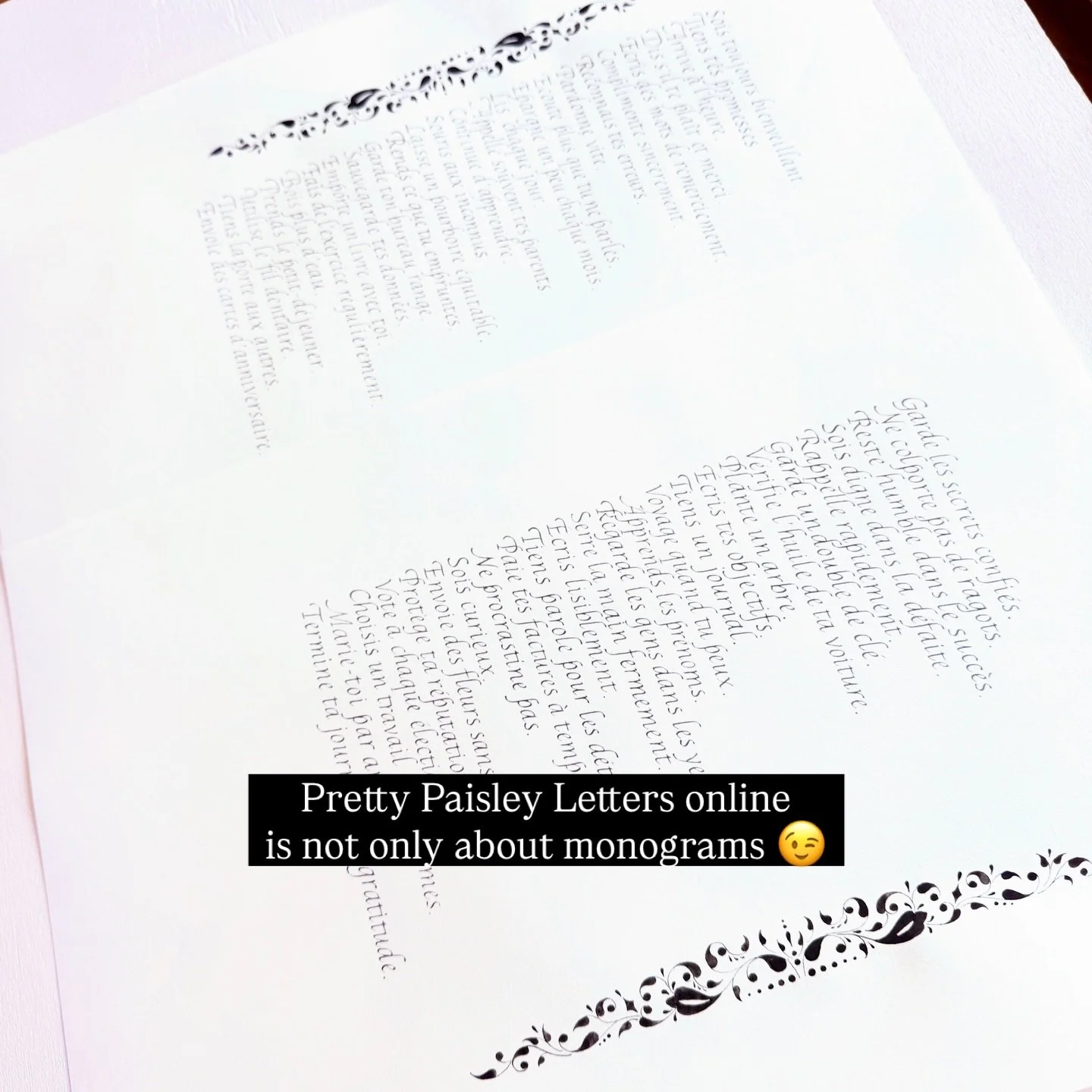 My PPL class is not only about monograms and building a texture around bold letters.

Paisleys can be used in so many different ways, and we&rsquo;re going to play a lot with these designs!

Class starts tomorrow, hosted by @learnpointedpen 🙏🏻

Joi