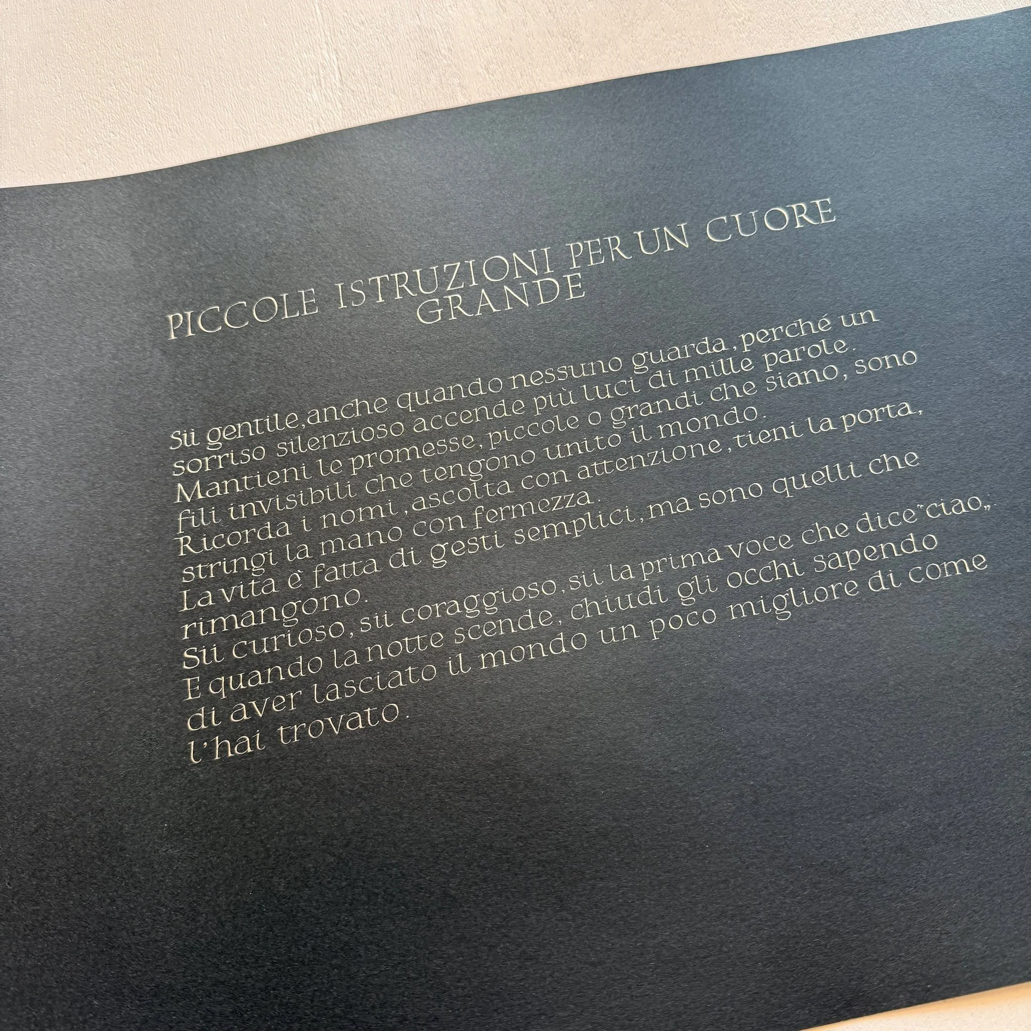𝗦𝗺𝗮𝗹𝗹 𝗜𝗻𝘀𝘁𝗿𝘂𝗰𝘁𝗶𝗼𝗻𝘀 𝗳𝗼𝗿 𝗮 𝗕𝗶𝗴 𝗛𝗲𝗮𝗿𝘁

Be kind, even when no one is watching, because a quiet smile can light more lamps than a thousand words.

Keep your promises, whether small or great; they are invisible threads that hol