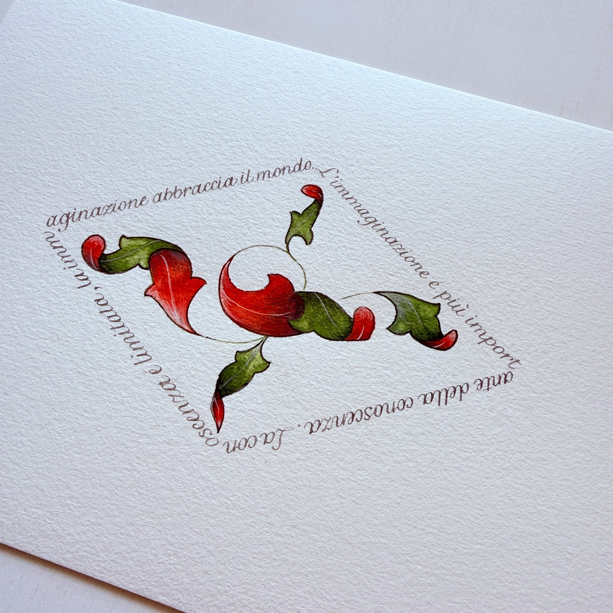 𝗜𝗠𝗔𝗚𝗜𝗡𝗔𝗧𝗜𝗢𝗡

Imagination is more important than knowledge. Knowledge is limited. Imagination encircles the world.
{𝗔𝗹𝗯𝗲𝗿𝘁 𝗘𝗶𝗻𝘀𝘁𝗲𝗶𝗻}

All leaves done with TCK Crema colors @thecreativekinds 
 

_________________________

#ceci