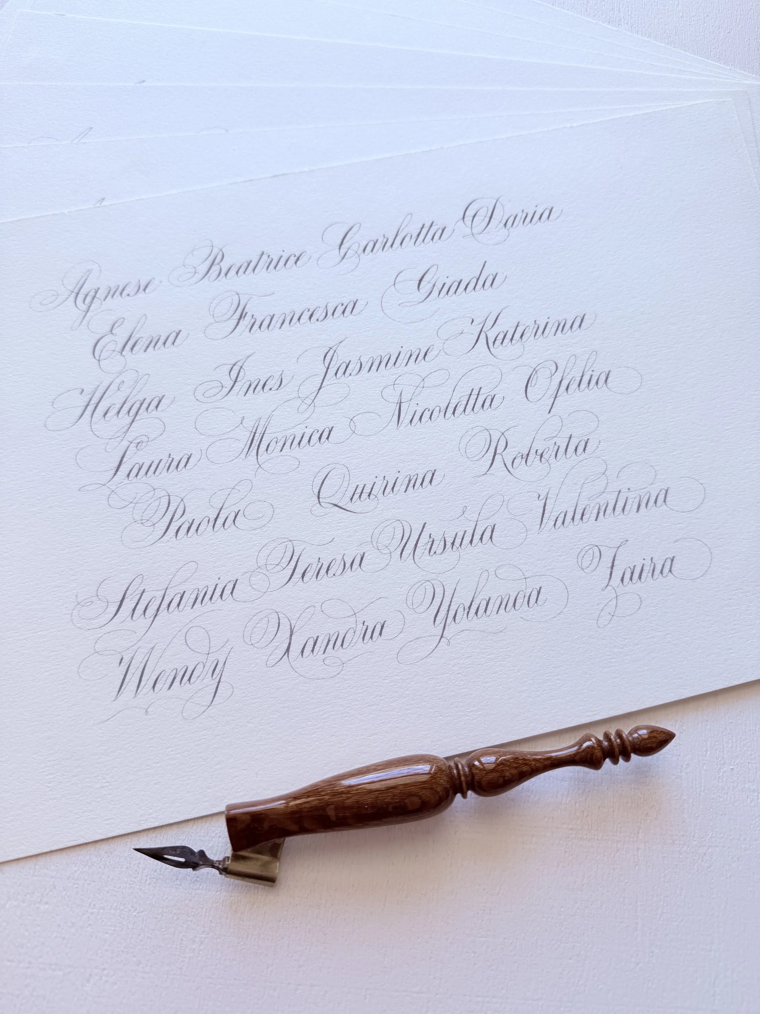 Copperplate con Flourishing