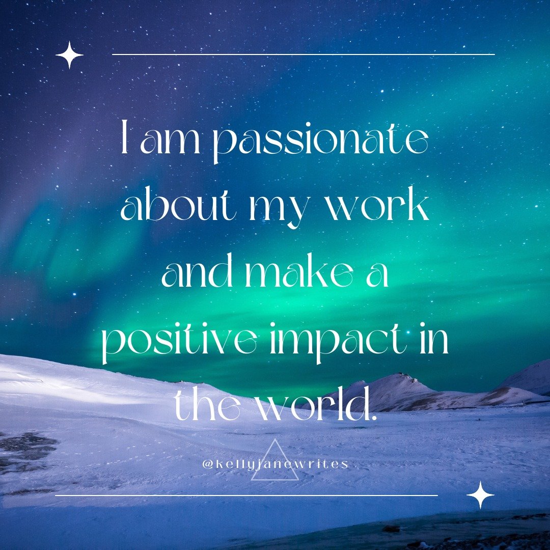 ✨ AFFIRMATION FOR TODAY ✨

I am passionate about my work and make a positive impact in the world.

I am dedicated to making a difference and using my skills for good.

Drop a YES! To affirm 🙌🏻 Follow @kellyjanewrites for daily affirmations ✨

#kell