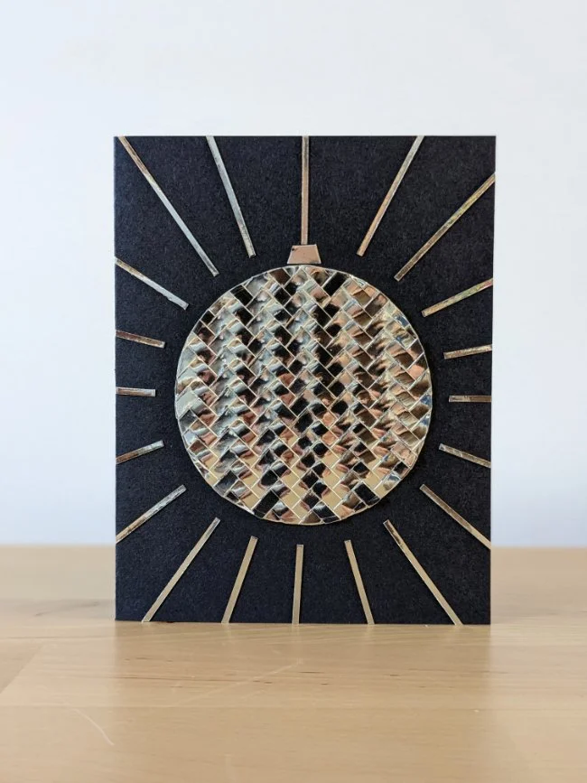 Paper Weaving - Bauble Card