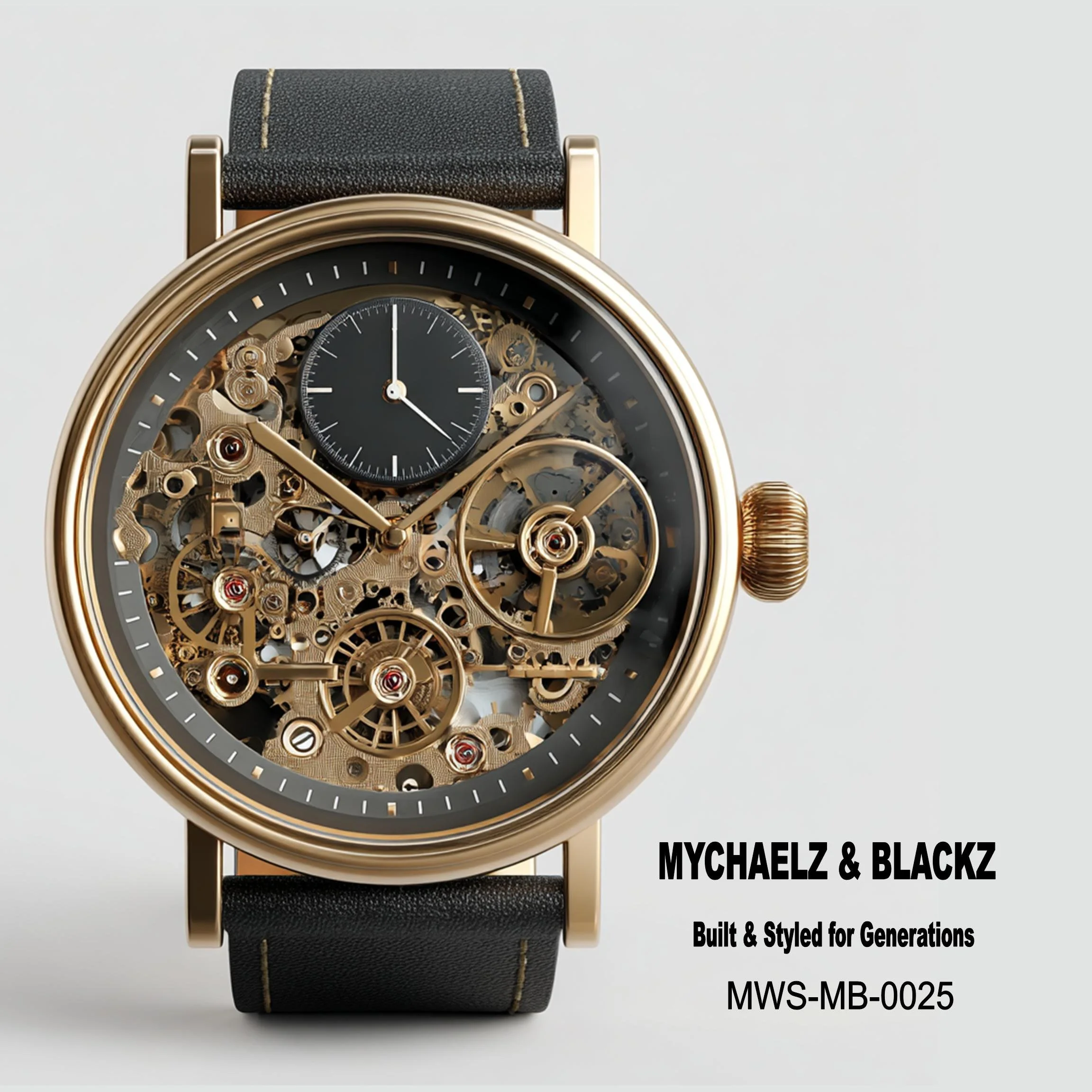 #25 Mychaelz & Blackz Watch — Built & Styled for Generations 24H × 24W Digital Art  - MWS-MB-00235