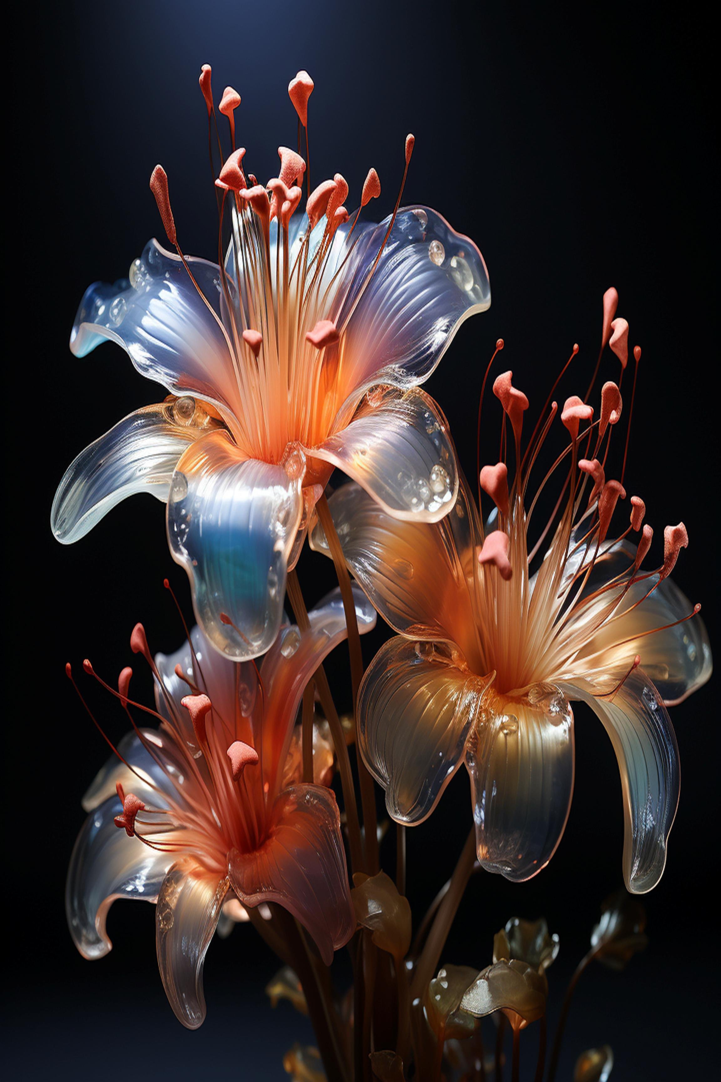 #5 FLOWER ART –  Let Nature Bloom Through Art. — 24H × 36W Digital Art Artwork ID: MWS-FLW-005