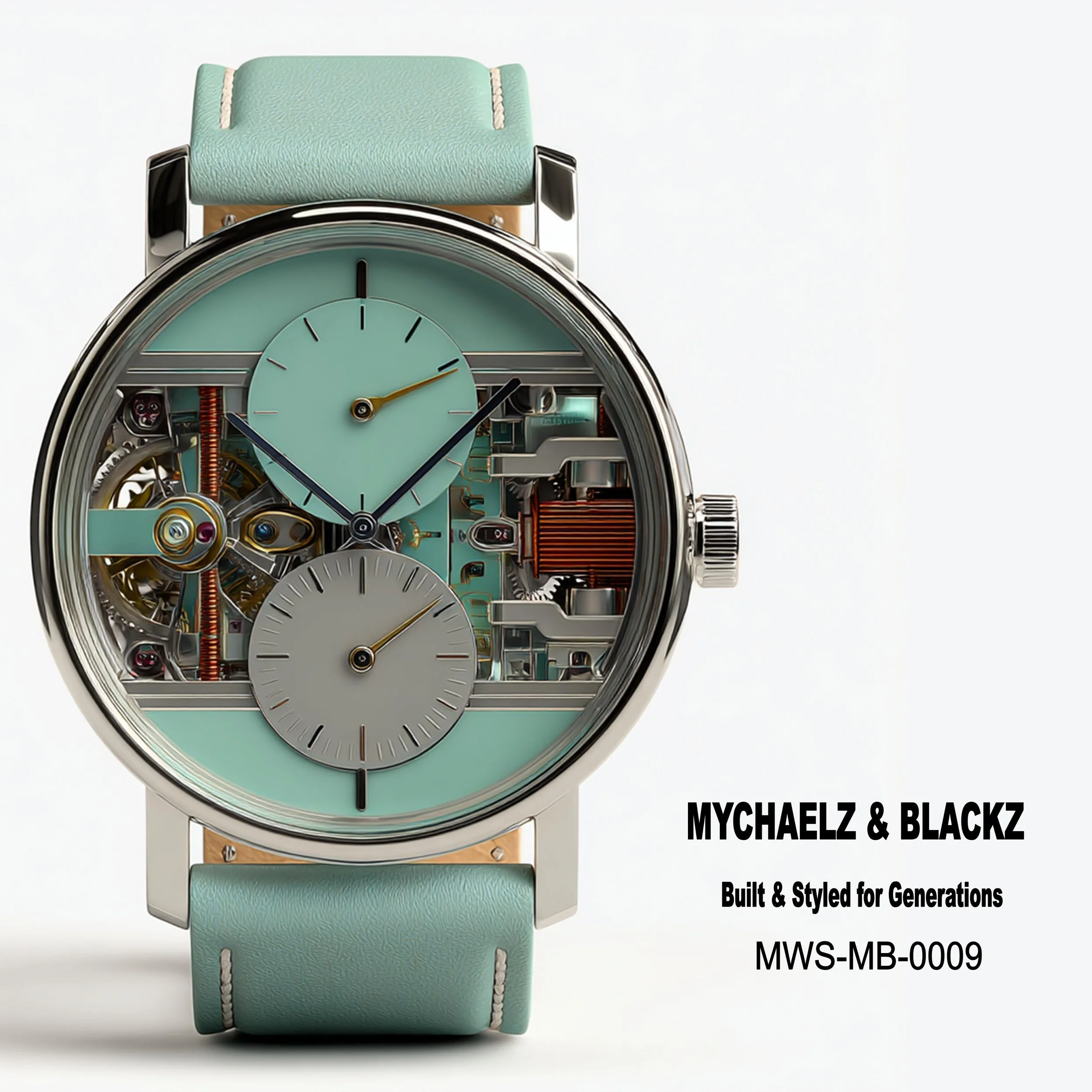#9 Mychaelz & Blackz Watch — Built & Styled for Generations 24H × 24W Digital Art  - MWS-MB-0009