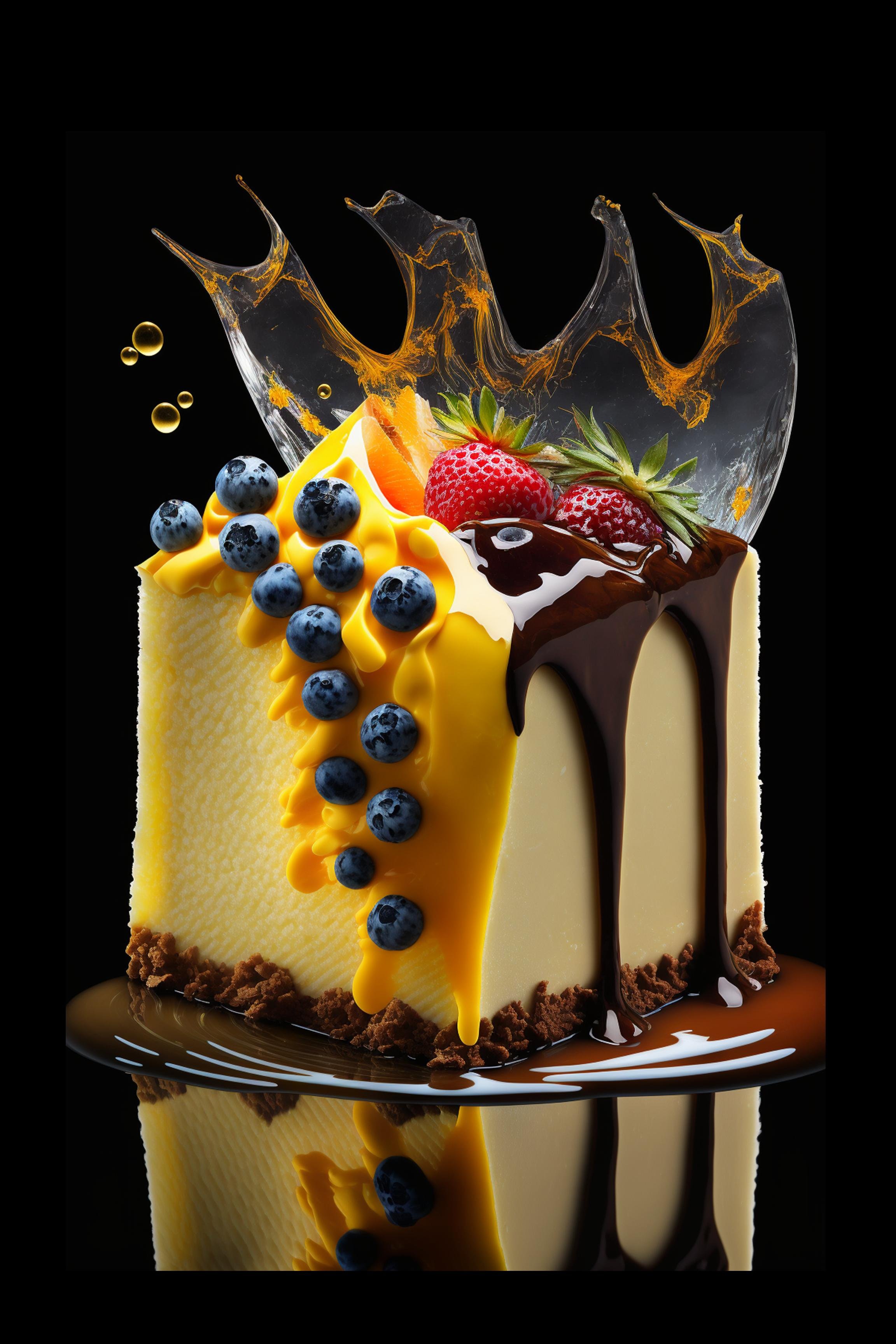 #27 International Dessert & Gourmet — A Celebration of Sweet Flavor and Global Style. 24H × 36W Digital Art  - MWS-INTL-0027