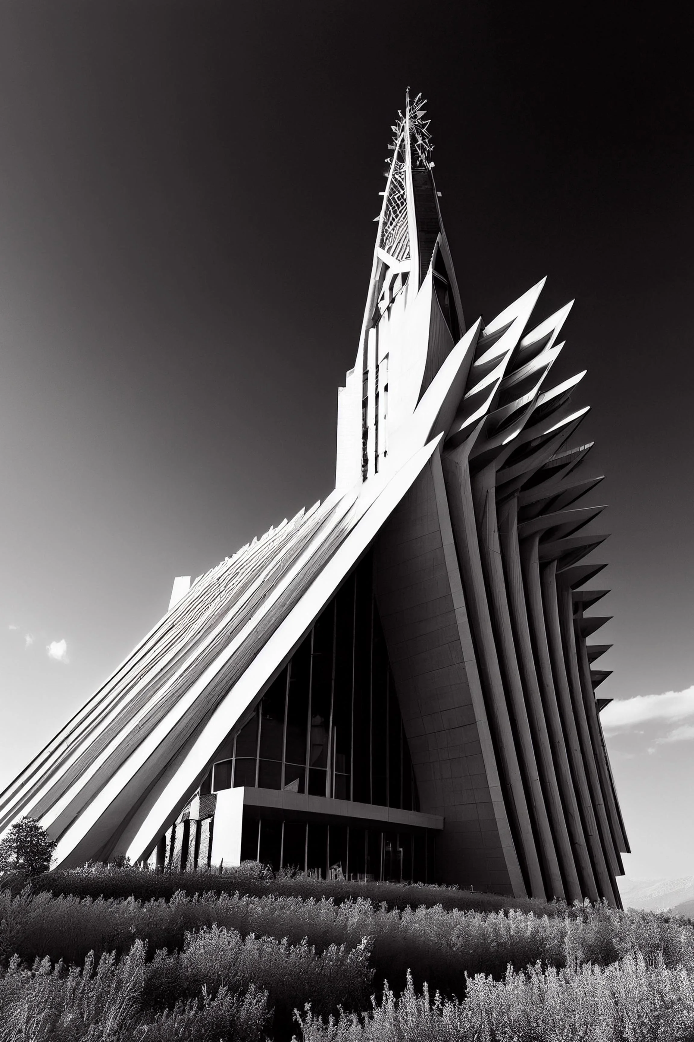 #6 ATLAS ETERNA COLLECTION  — Beyond Borders. Beyond Time. Beyond Imagination. — 24H × 36W Digital Art — ID; MWS-CHURCH–-006
